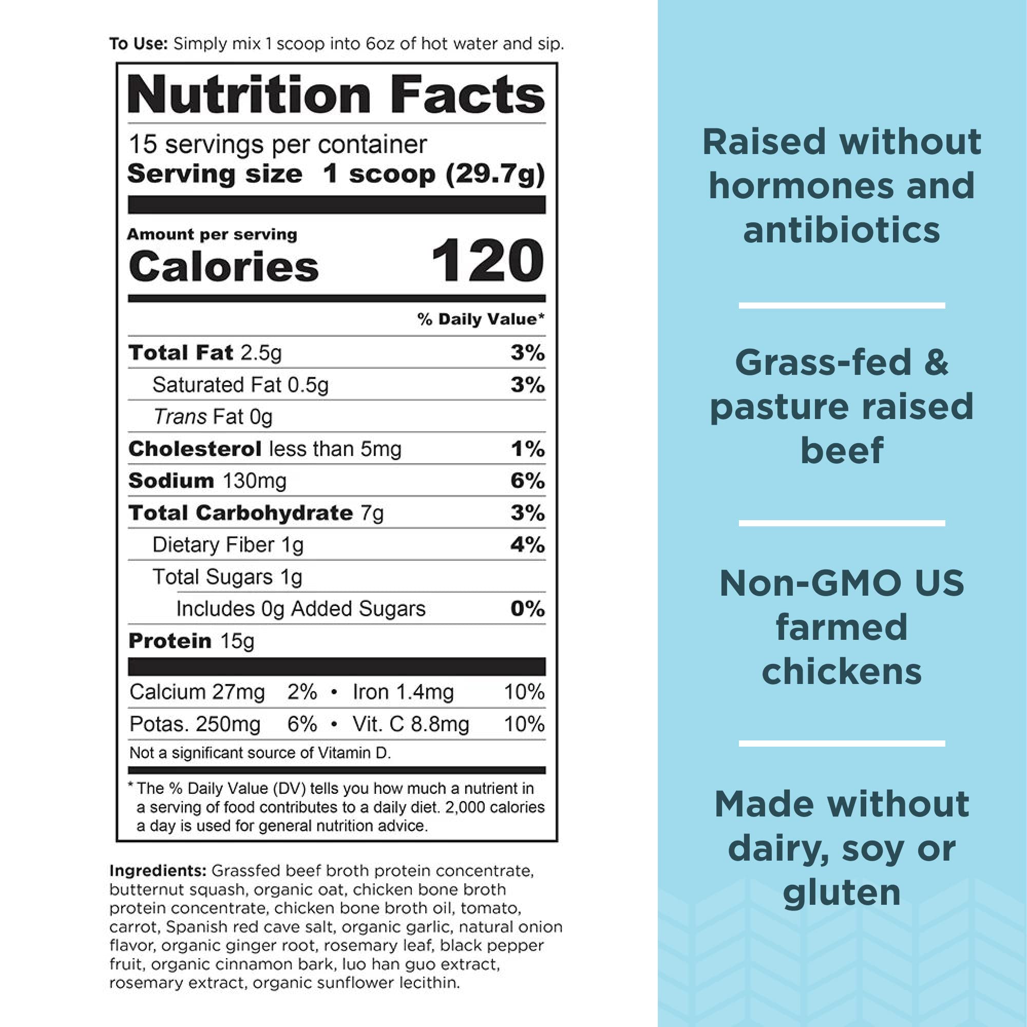 Ancient Nutrition Bone Broth Protein Powder, Butternut Squash, Grass-Fed Chicken Ancient Nutrition buy supplements canada