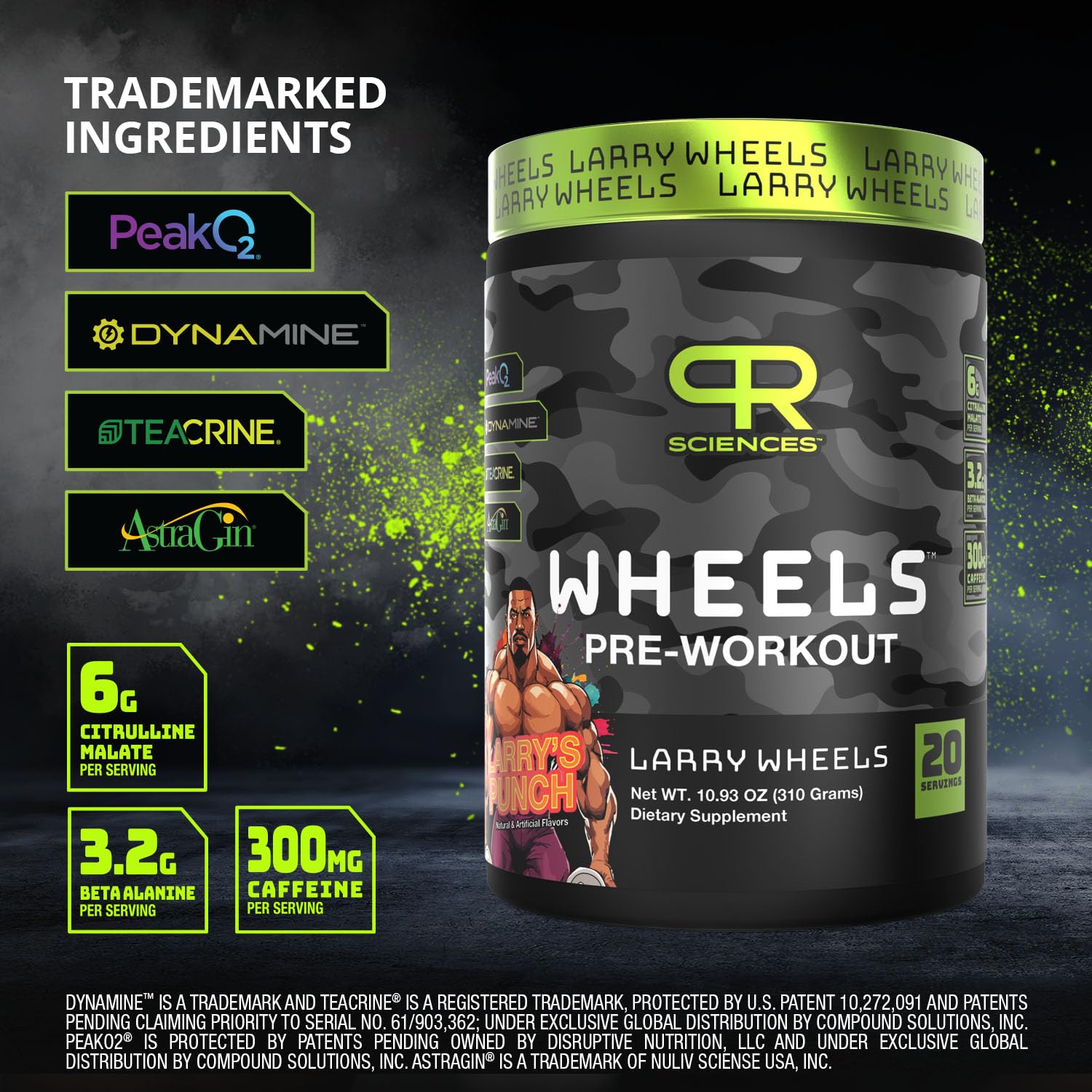 Larry Wheels' PR Preworkout - Enhance Performance with 6g Citrulline, 3.2g Beta Alanine PR Sciences buy supplements canada