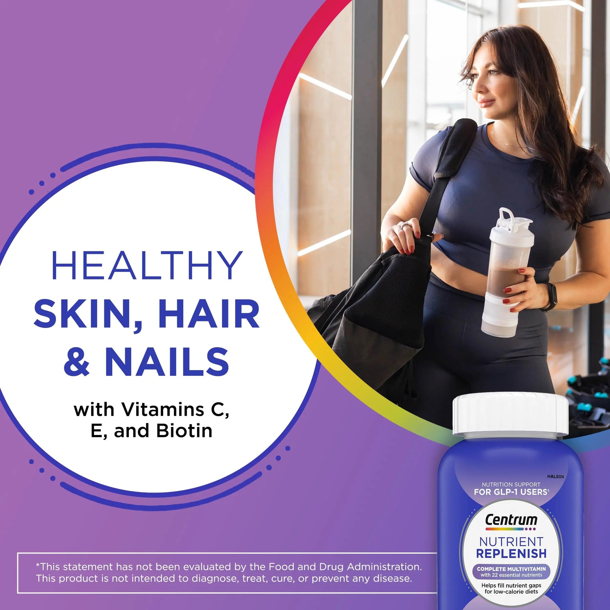 Centrum Nutrient Replenish GLP-1 Nutrition Support Multivitamin for Whole Body Health and Appearance - 180 Tablets, 6 Month Supply Centrum buy supplements canada