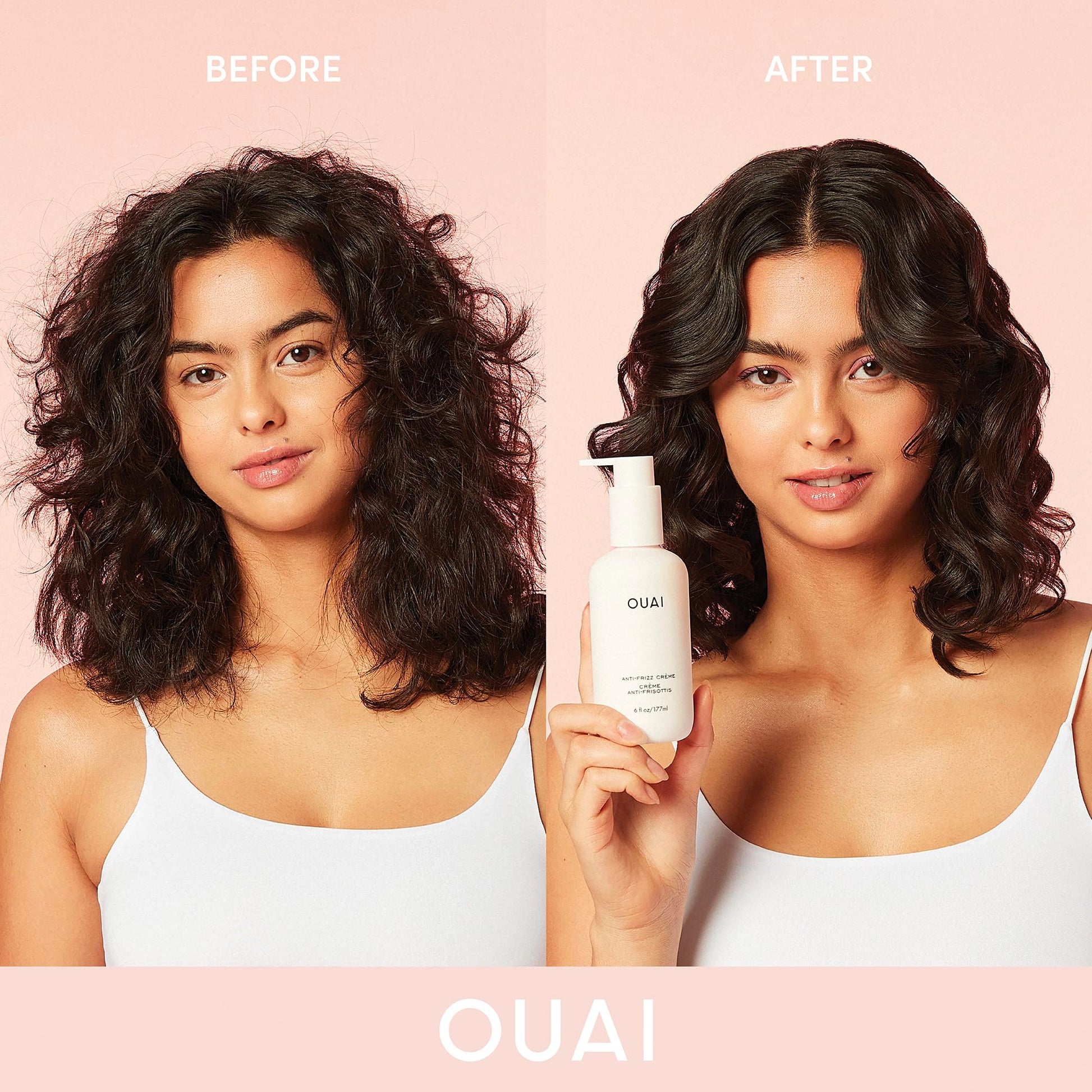 OUAI Anti Frizz Cream - Moisturizing Hair Cream with Frizz Control & Heat Protection - Provides Lasting Hydration with Jackfruit & Beetroot Extract - Paraben, Phthalate & Sulfate Free (6 oz) OUAI buy supplements canada