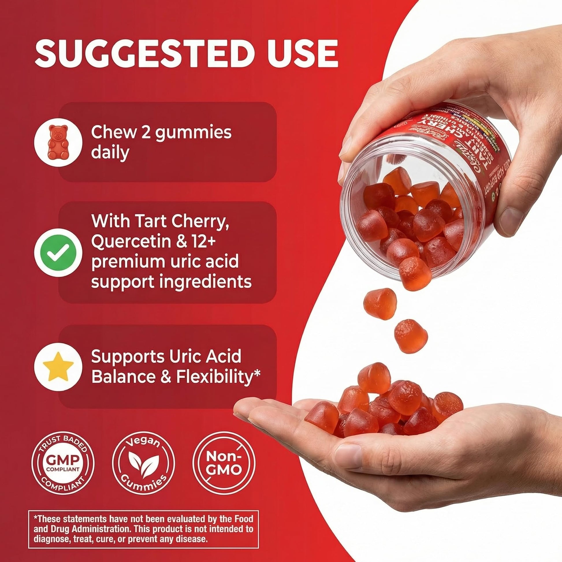 Clean Nutra Tart Cherry Gummies Uric Acid Flush Celery Milk Thistle Bromelain Vitamin C Magnesium Citrus Bergamot Ginger Stinging Nettle Leaf Chamomile Berberine Quercetin Support 60 Gummy Vitamins Clean Nutraceuticals buy supplements canada
