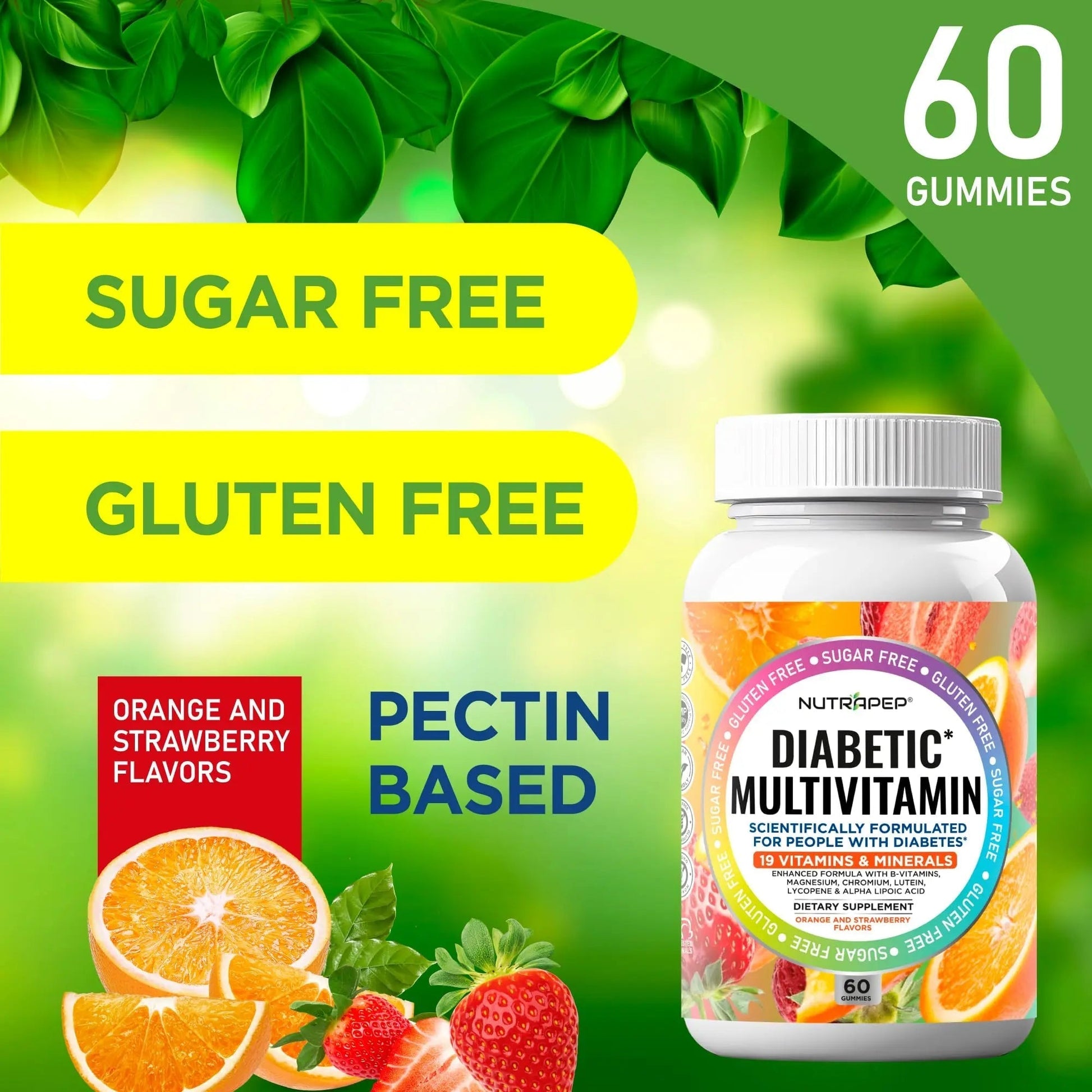 NutraPep Premium Multivitamin Chewable Gummies for Women & Men - Sugar-Free & Gluten Free Supplement Vitamins NutraPep buy supplements canada