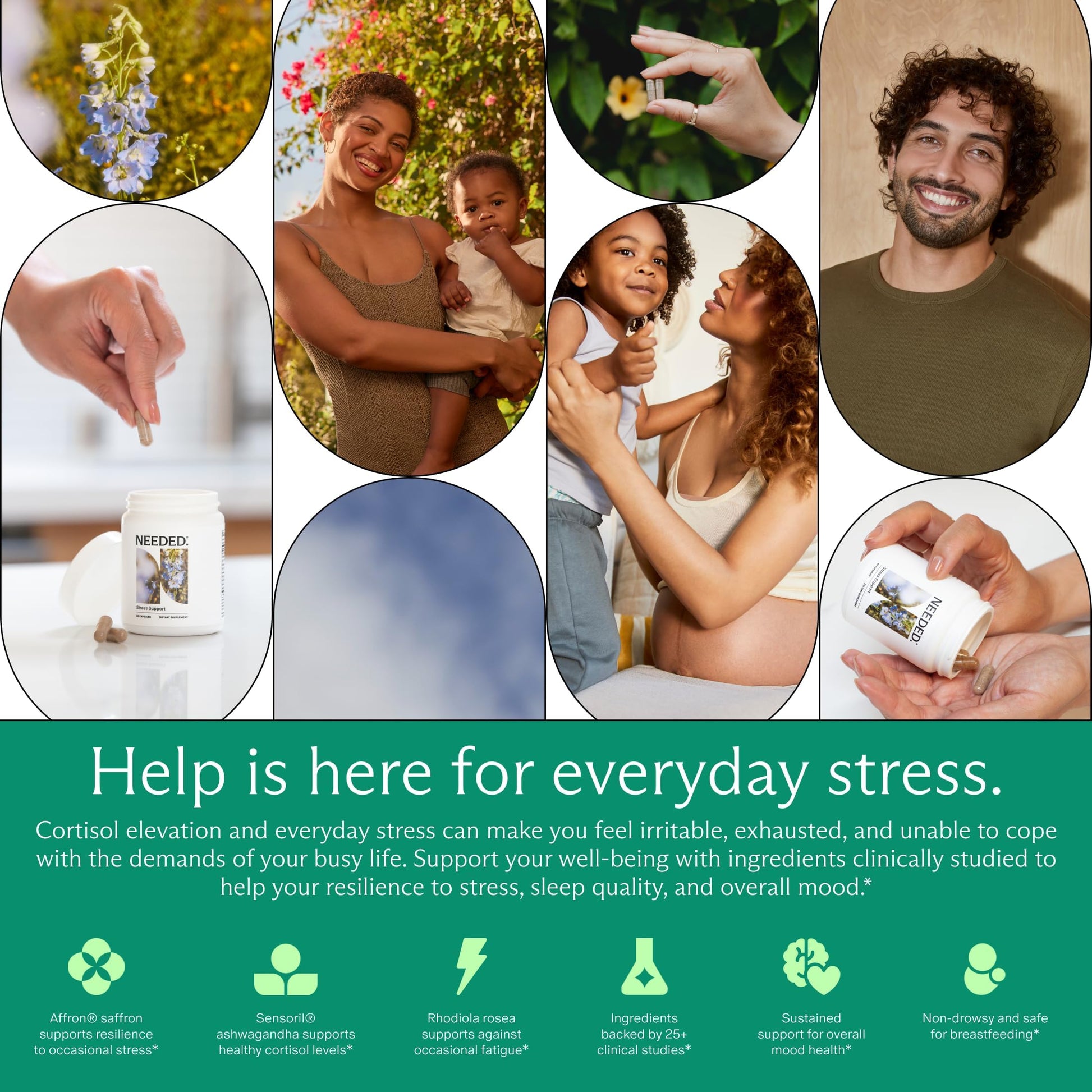 Needed. Stress Support - Herbal Blend Supporting Mood, Energy, and Hormone Balance for Women - Herbal Supplement of Shatavari, Ashwagandha, Rhodiola - Non-GMO - 30 Day Supply - 120 Capsules Needed. buy supplements canada