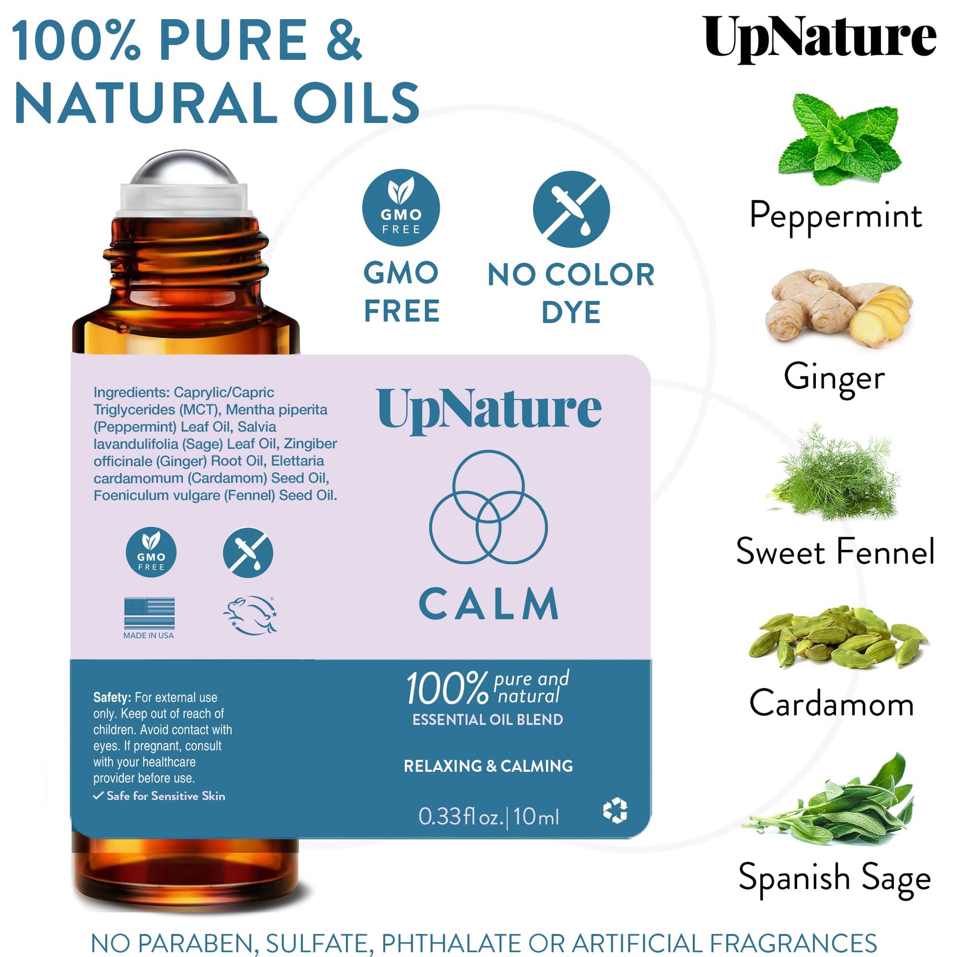 UpNature Calm Essential Oil Roll On Blend – Stress Relief & Relaxation Gifts for Women – Calming UpNature buy supplements canada