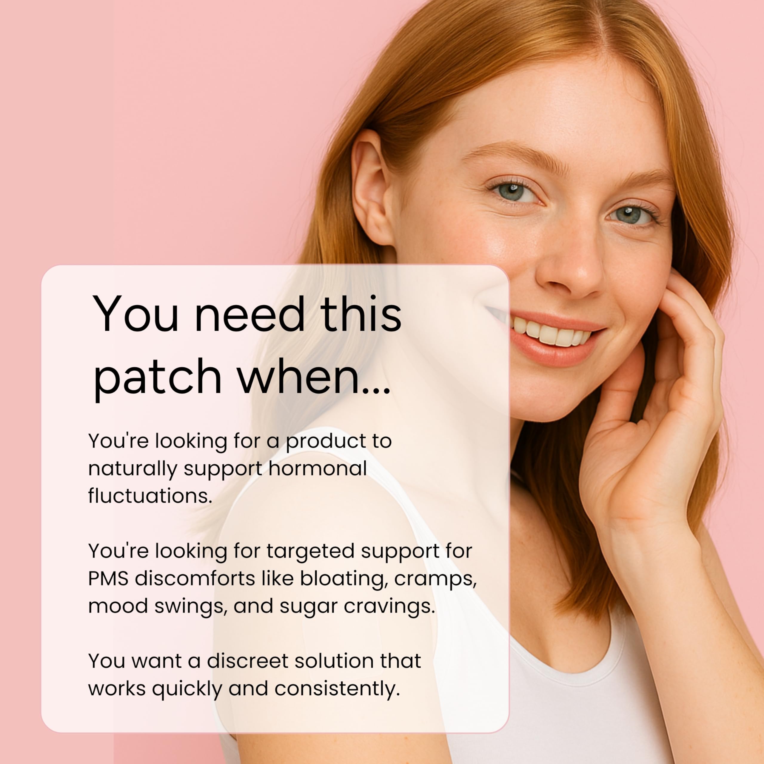 The Patch Remedy Pre Menstrual Patch | Chasteberry, Magnesium, Evening Primrose, Dong Quai, B6 & Vitamin E | 30 Patches The Patch Remedy buy supplements canada