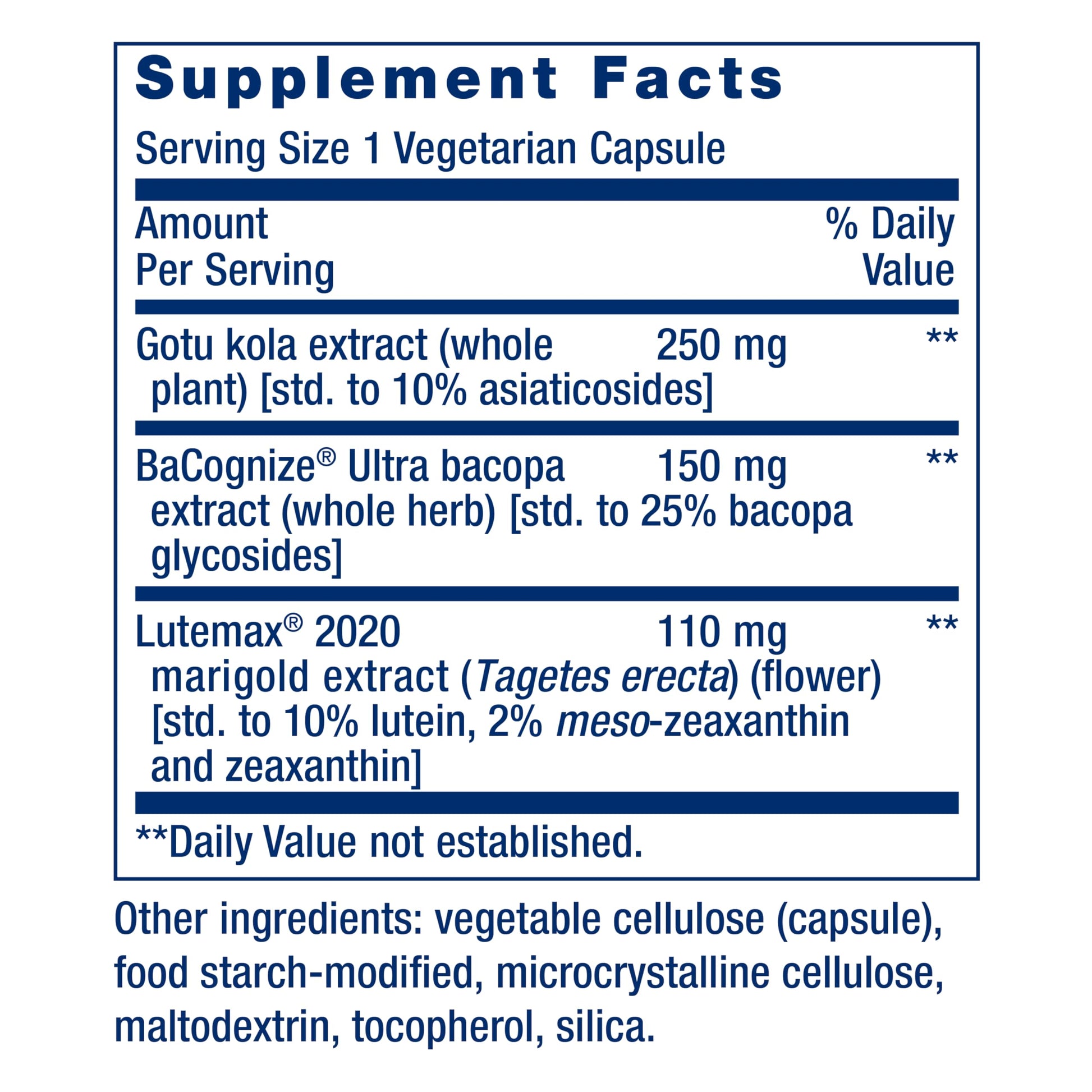 Life Extension Quick Brain Nootropic, Fast Thinking, Learning, Concentration, Lutein, zeaxanthin, gotu kola, bacopa, Gluten Free, Non-GMO, Vegetarian, 1 Daily, 30 Capsules, (Pack of 2) Life Extension buy supplements canada
