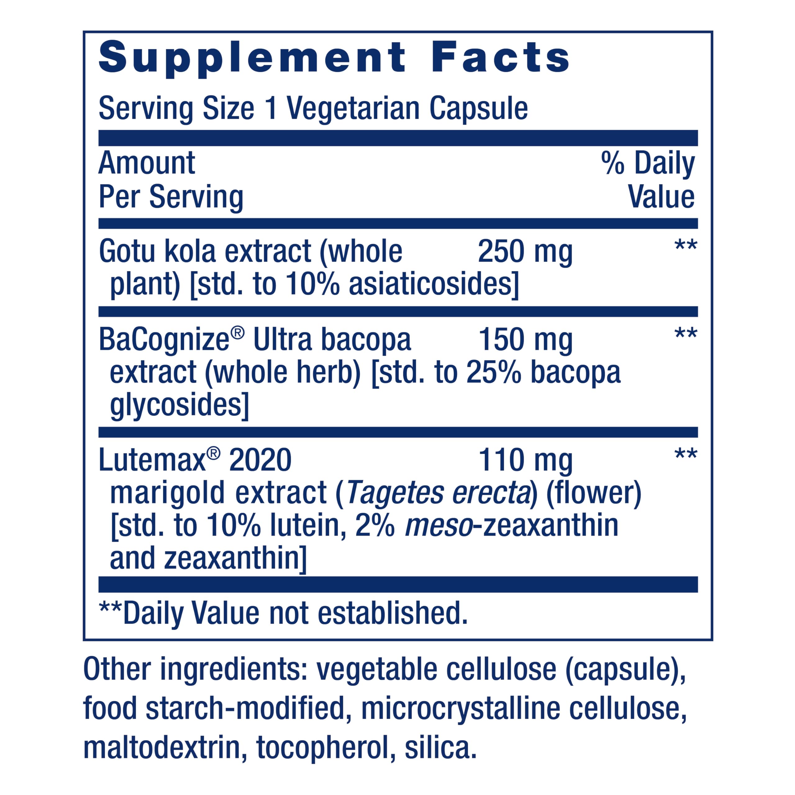 Life Extension Quick Brain Nootropic, Fast Thinking, Learning, Concentration, Lutein, zeaxanthin, gotu kola, bacopa, Gluten Free, Non-GMO, Vegetarian, 1 Daily, 30 Capsules, (Pack of 2) Life Extension buy supplements canada