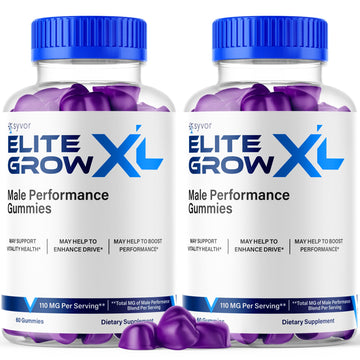 (2 Pack) Elite Grow XL Gummies, Elite GrowXL Maximum Strength Gummy Supplement, Elite Grow X L All Natural Advanced Formula Gummys Chewable Vitamin EliteGrow Delicious Once Daily Gummes (120 Gummies) Syvor buy supplements canada