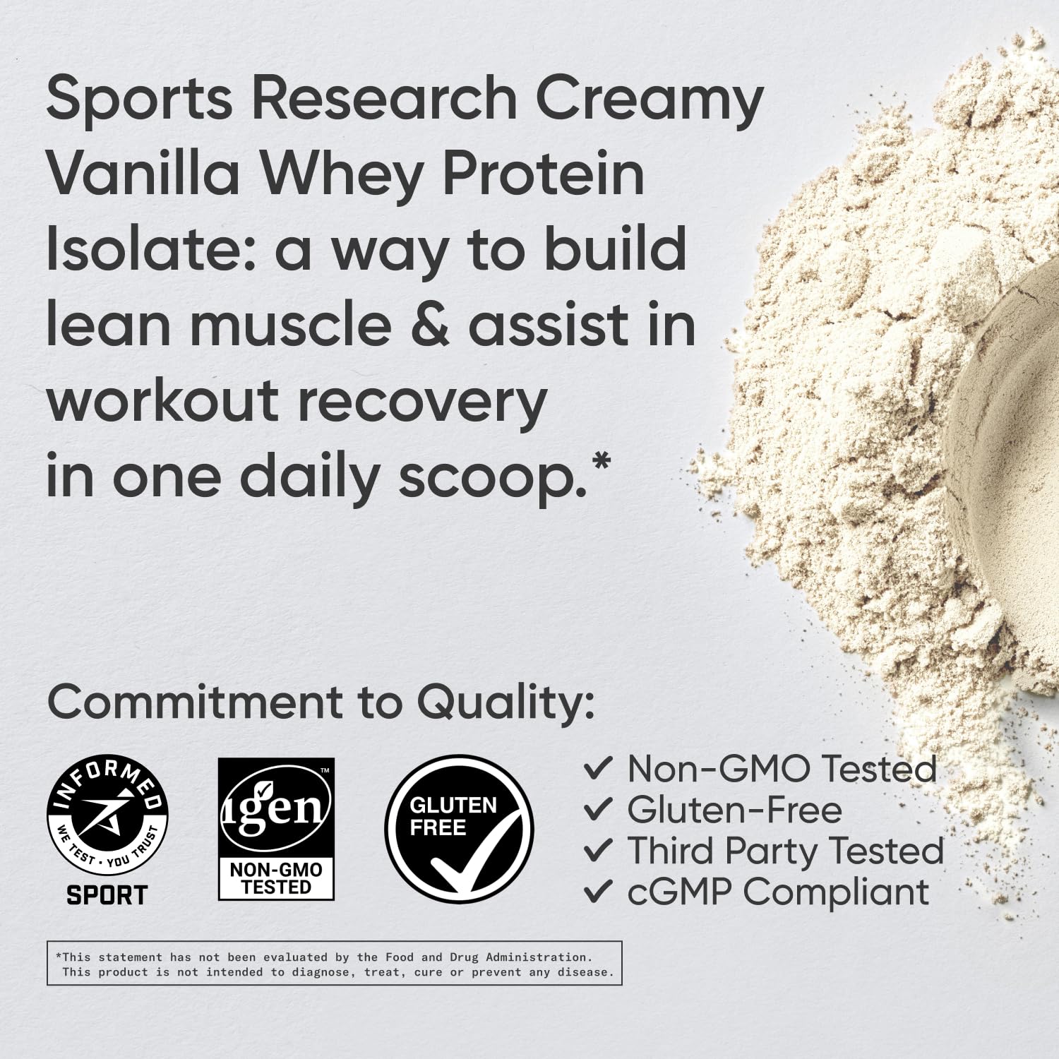 Sports Research Whey Protein Isolate - Sports Nutrition Protein Powder 25g per Serving Sports Research buy supplements canada