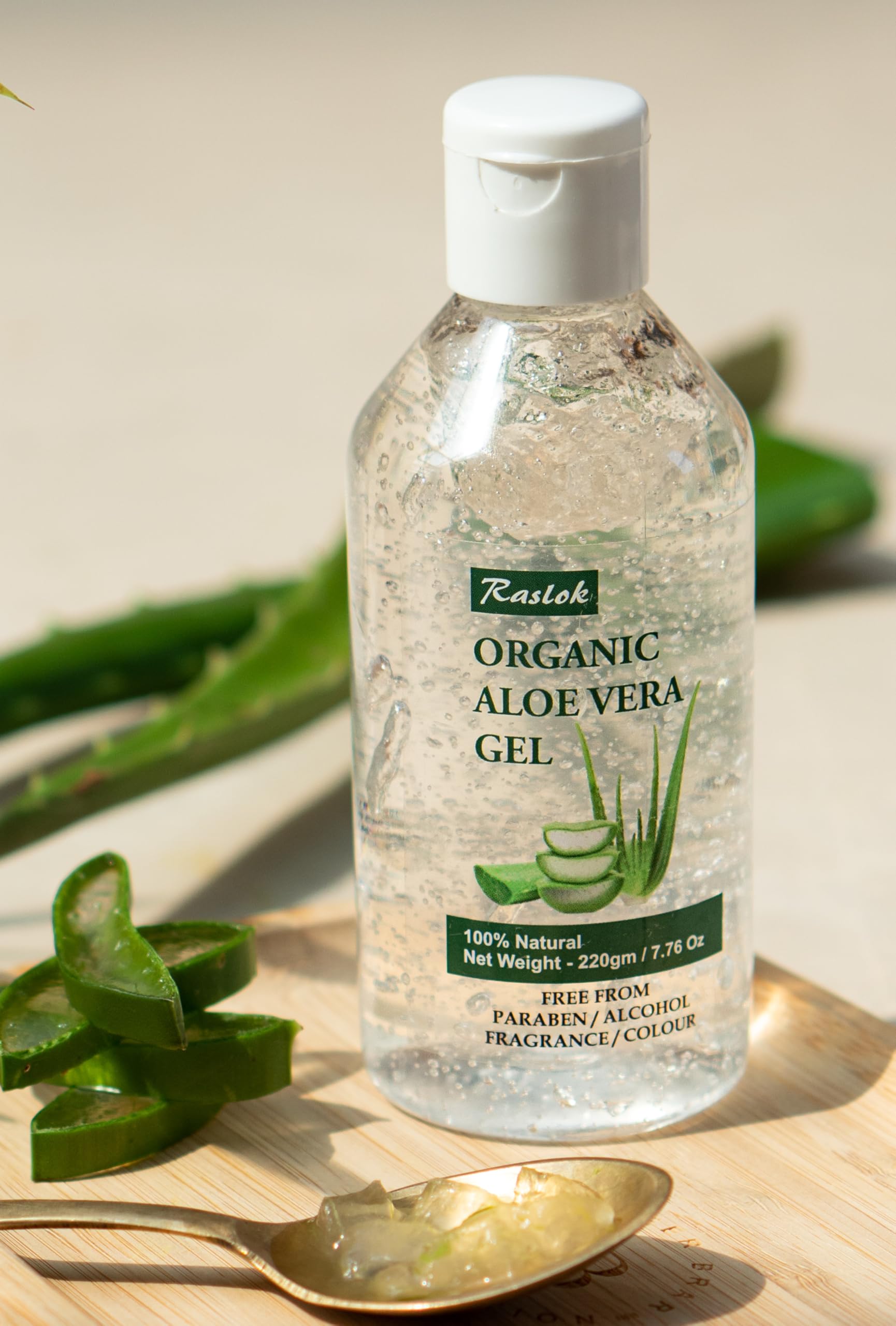Raslok Aloe Vera Gel | 99% Pure Natural Aloe Gel For Moisturizing Face Skin & Hair Care,Durable Moisturizing Hydrating Soothing, Non-Sticky (7.7 OZ) Raslok buy supplements canada
