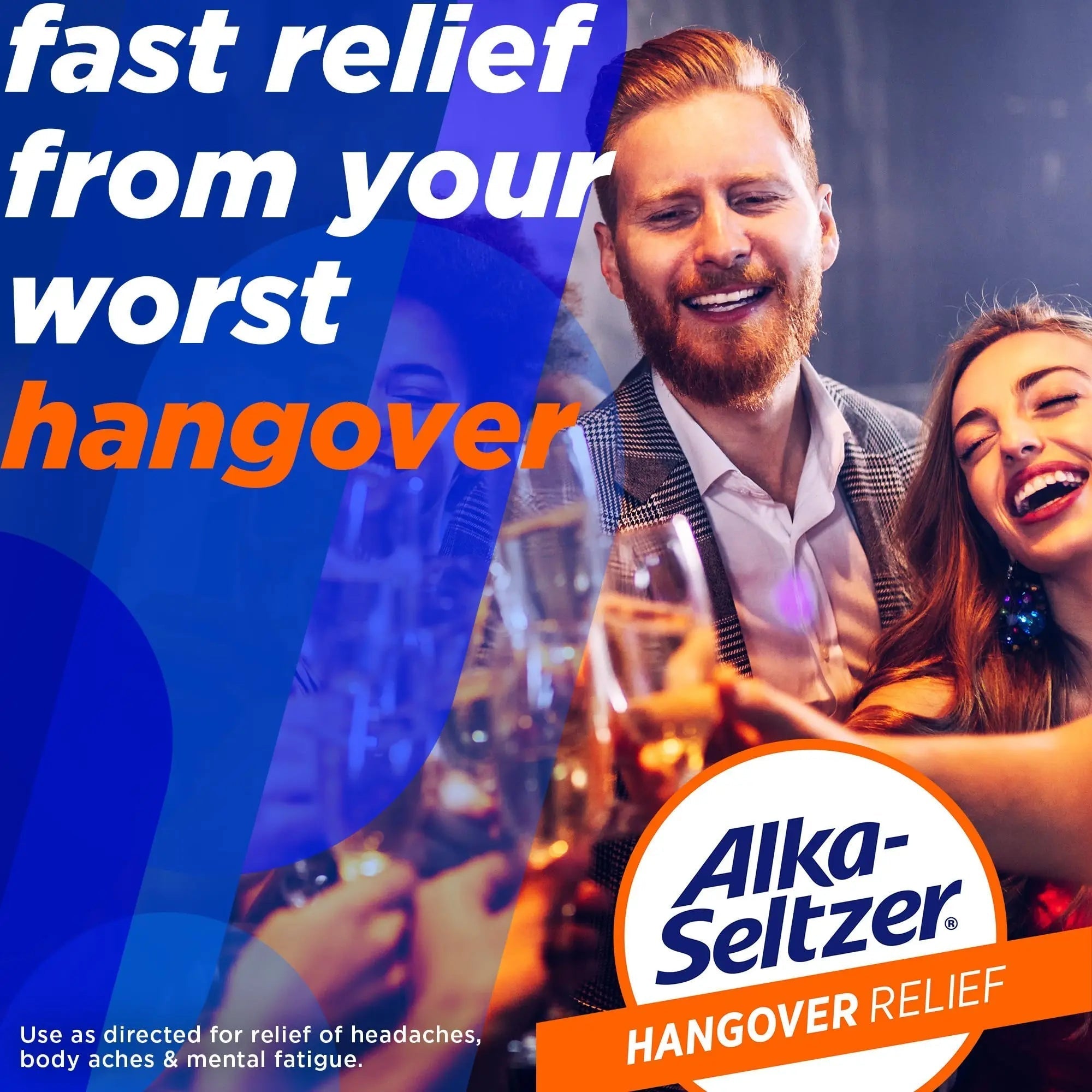 Alka-Seltzer Hangover Relief Tablets, Fast Relief Starts In About 15 Minutes for Headaches, Body Aches & Mental Fatigue, Bachelorette & Bachelor Party Packs 60 Count (3 Boxes, 20 Tablets Each) Alka-Seltzer buy supplements canada