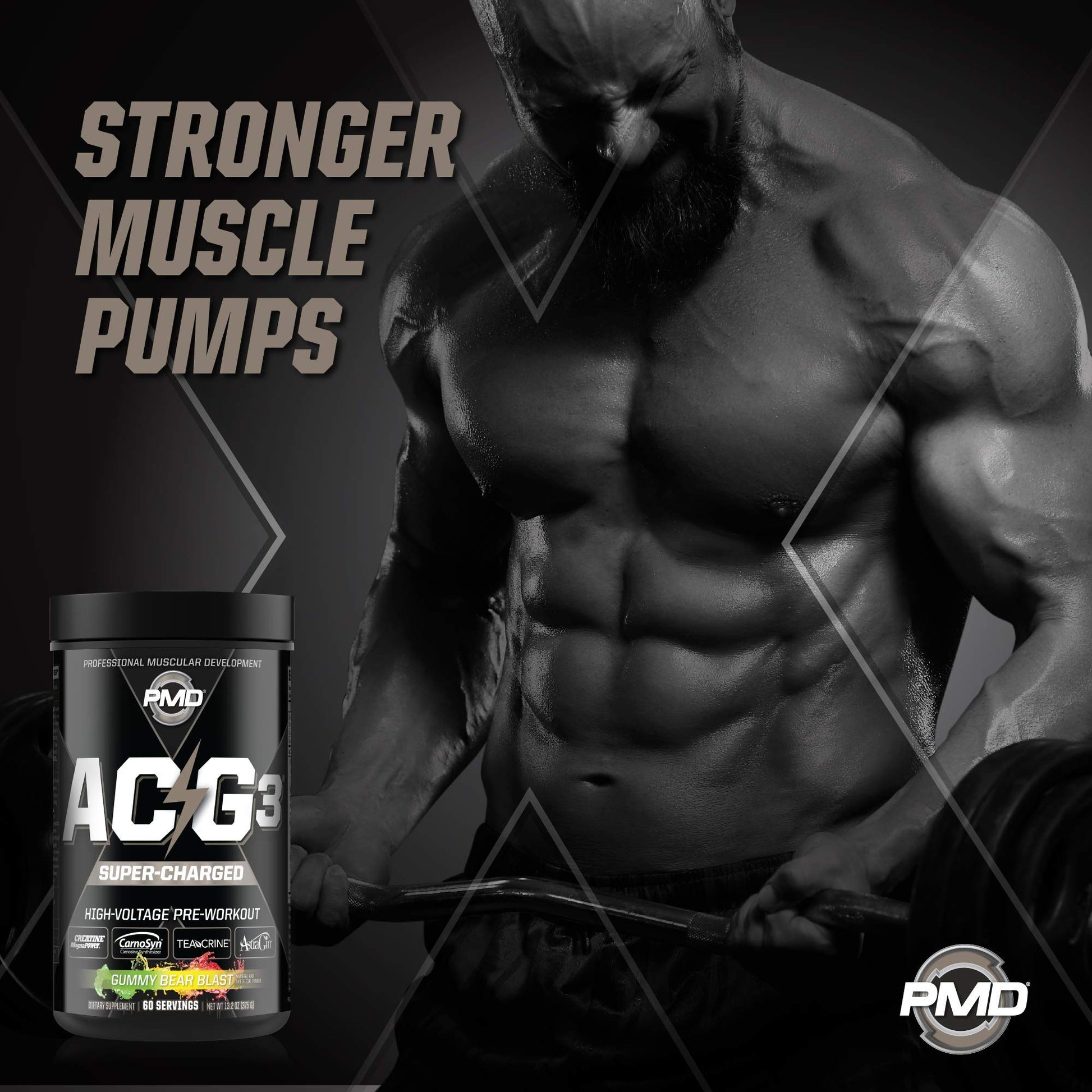 PMD Sports ACG3 Supercharged - Pre Workout - Powerful Strength, High Energy, Maximize PMD buy supplements canada