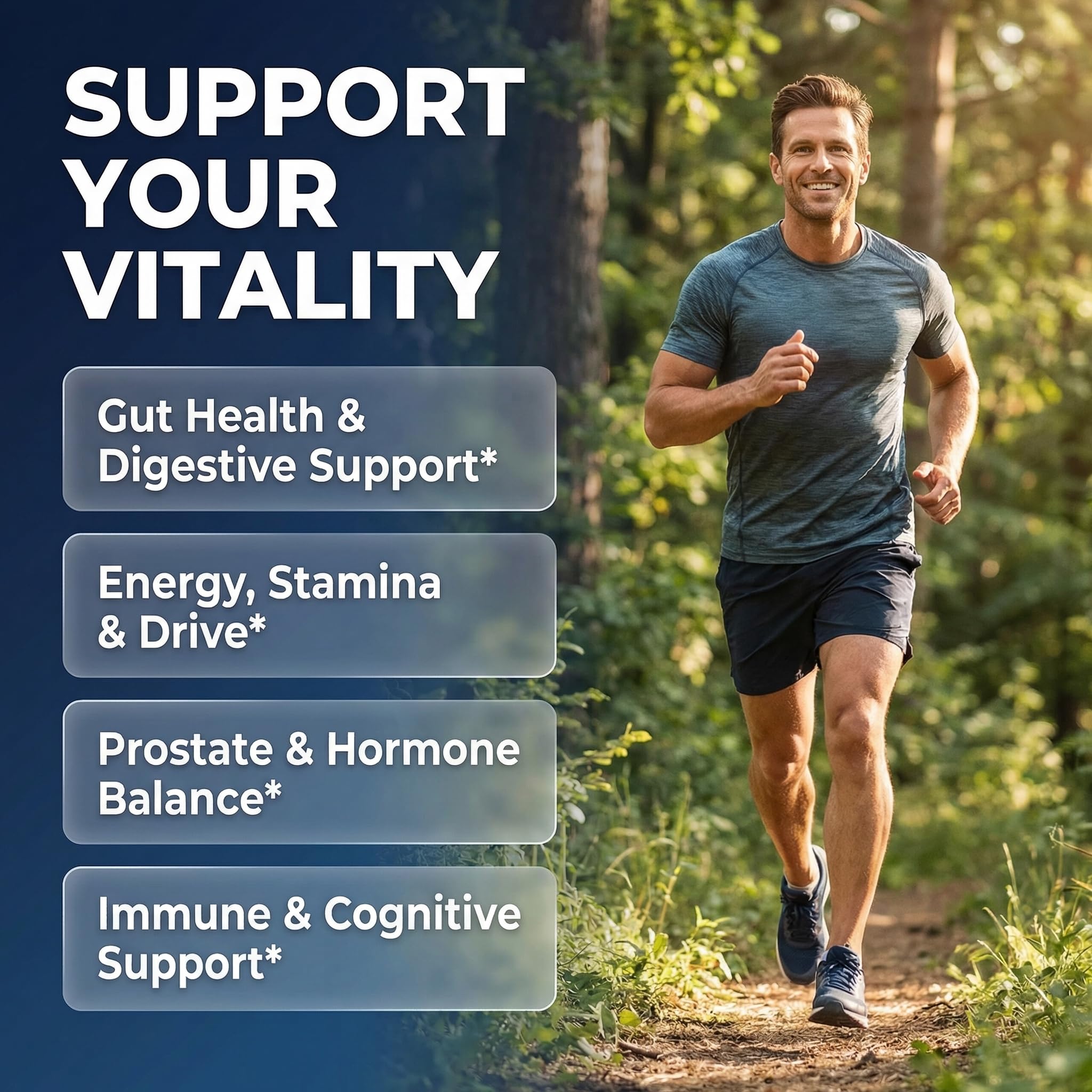Clean Nutra Probiotics for Men | Tongkat Ali, Saw Palmetto, Tribulus, Ginseng, Ashwagandha, Maca, Pumpkin, Gingko Biloba, Pine Bark, Fenugreek, Shilajit, Zinc - Mens Probiotic 60 Capsules Clean Nutraceuticals buy supplements canada