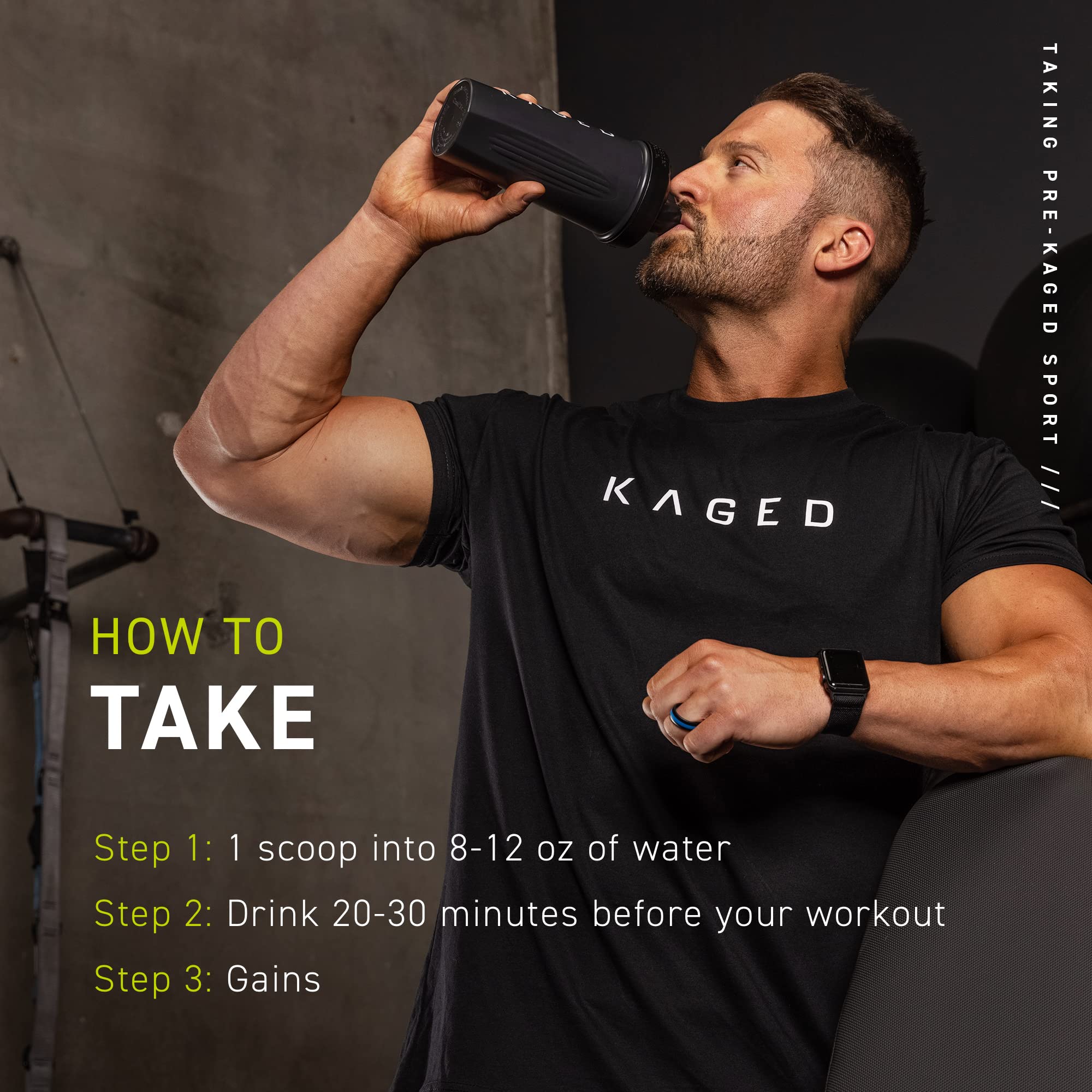 Kaged Athletic Sport Pre Workout Powder | Mango Lime | Energy Supplement for Endurance Kaged buy supplements canada