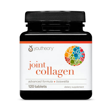 Youtheory Joint Collagen Advanced - Contains Undenatured Type II Collagen & Herbal Ingredients - Contains Bovine Source - Shellfish Free - 120 Tablets (60-Day Supply) Youtheory buy supplements canada