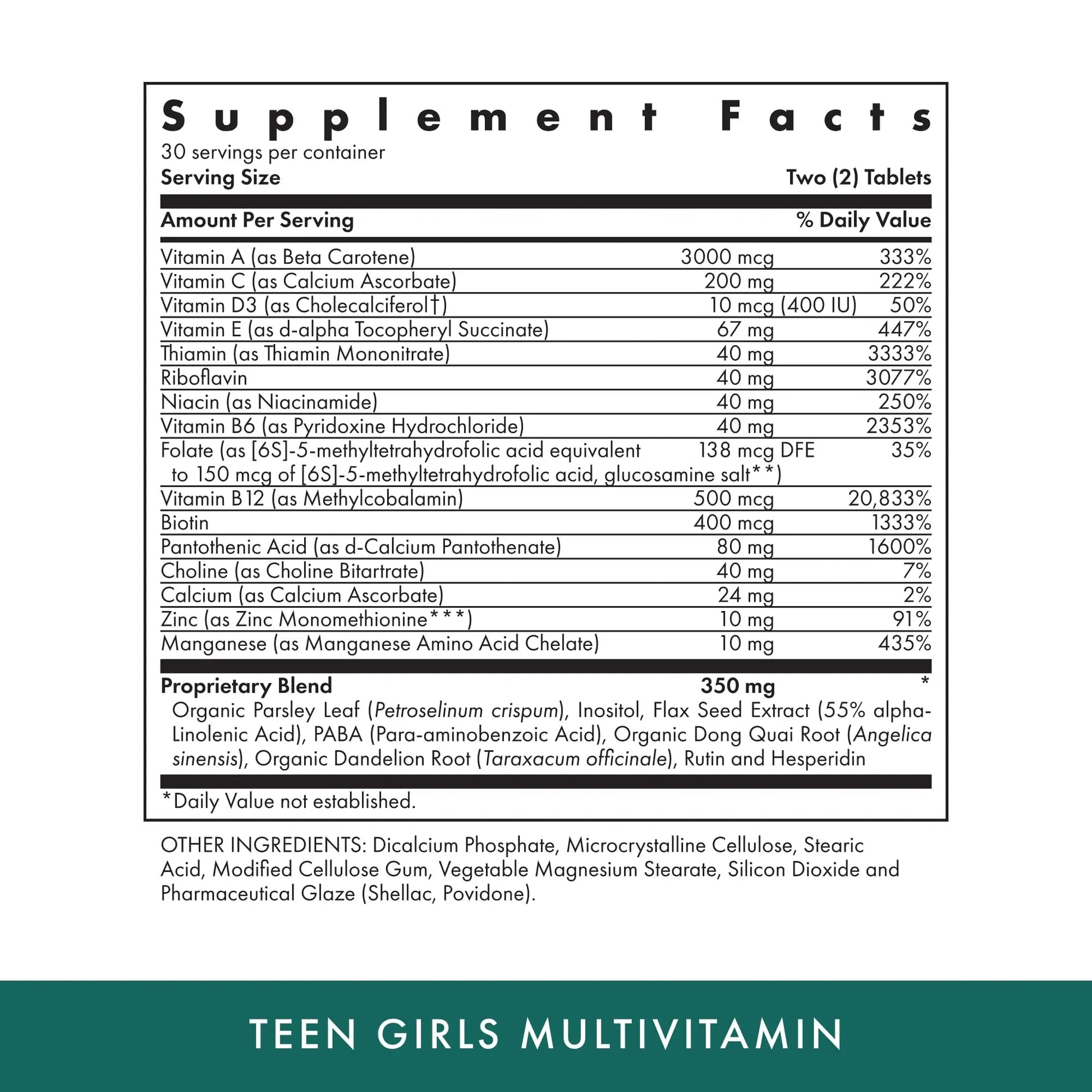 Michael's Health Naturopathic Programs Teen Girls Multivitamin - 60 Vegetarian Tablets - with B Complex Vitamins & Female Herbal Blend MICHAEL'S buy supplements canada