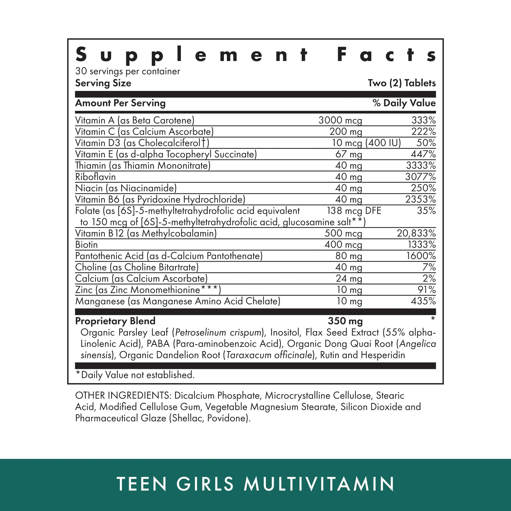 Michael's Health Naturopathic Programs Teen Girls Multivitamin - 60 Vegetarian Tablets - with B Complex Vitamins & Female Herbal Blend MICHAEL'S buy supplements canada