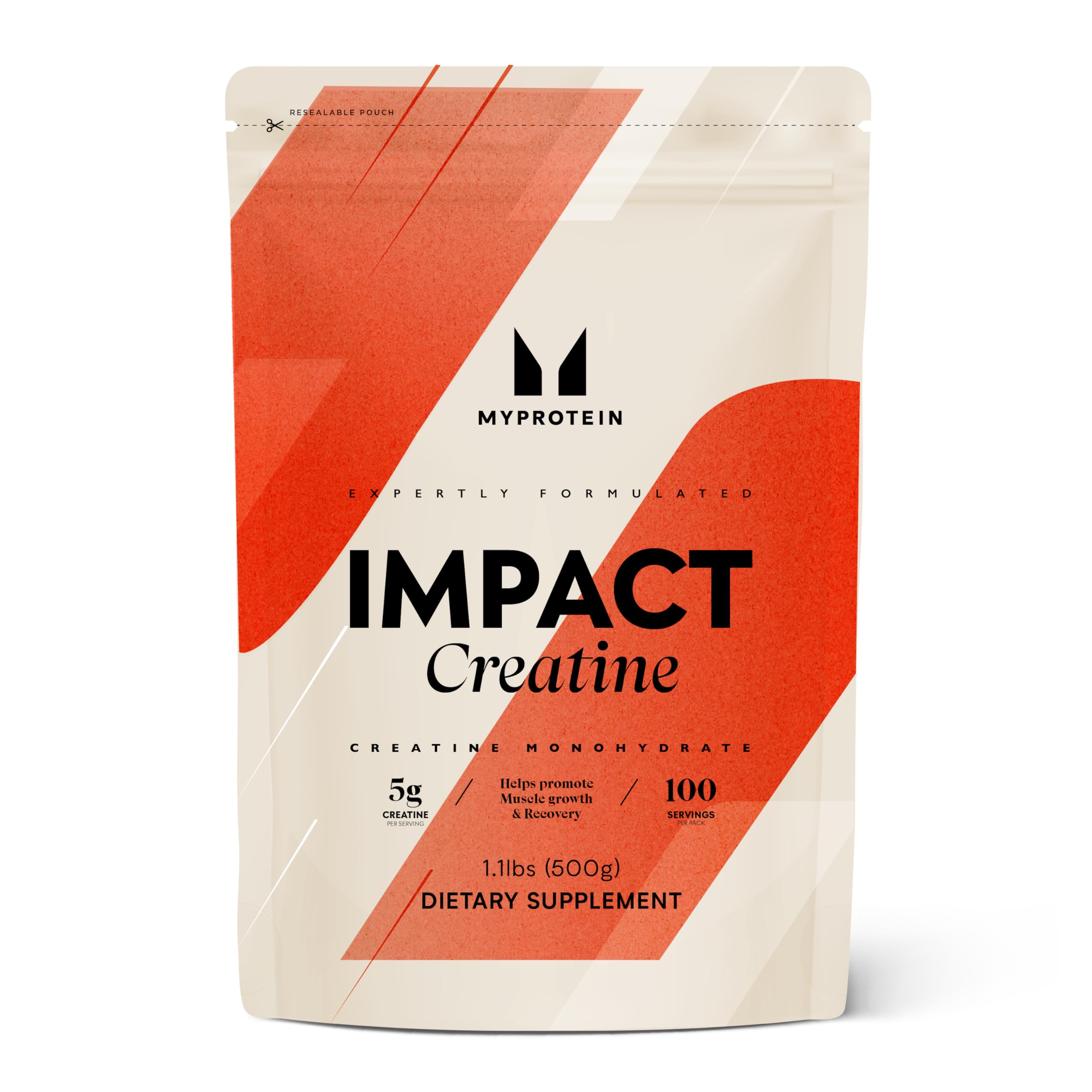 Myprotein Creatine Monohydrate Powder, 100 Servings (1.1lbs), Pure Unflavored Creatine Powder, Post/Pre Workout Supplement for All Sports & Exercises Myprotein buy supplements canada