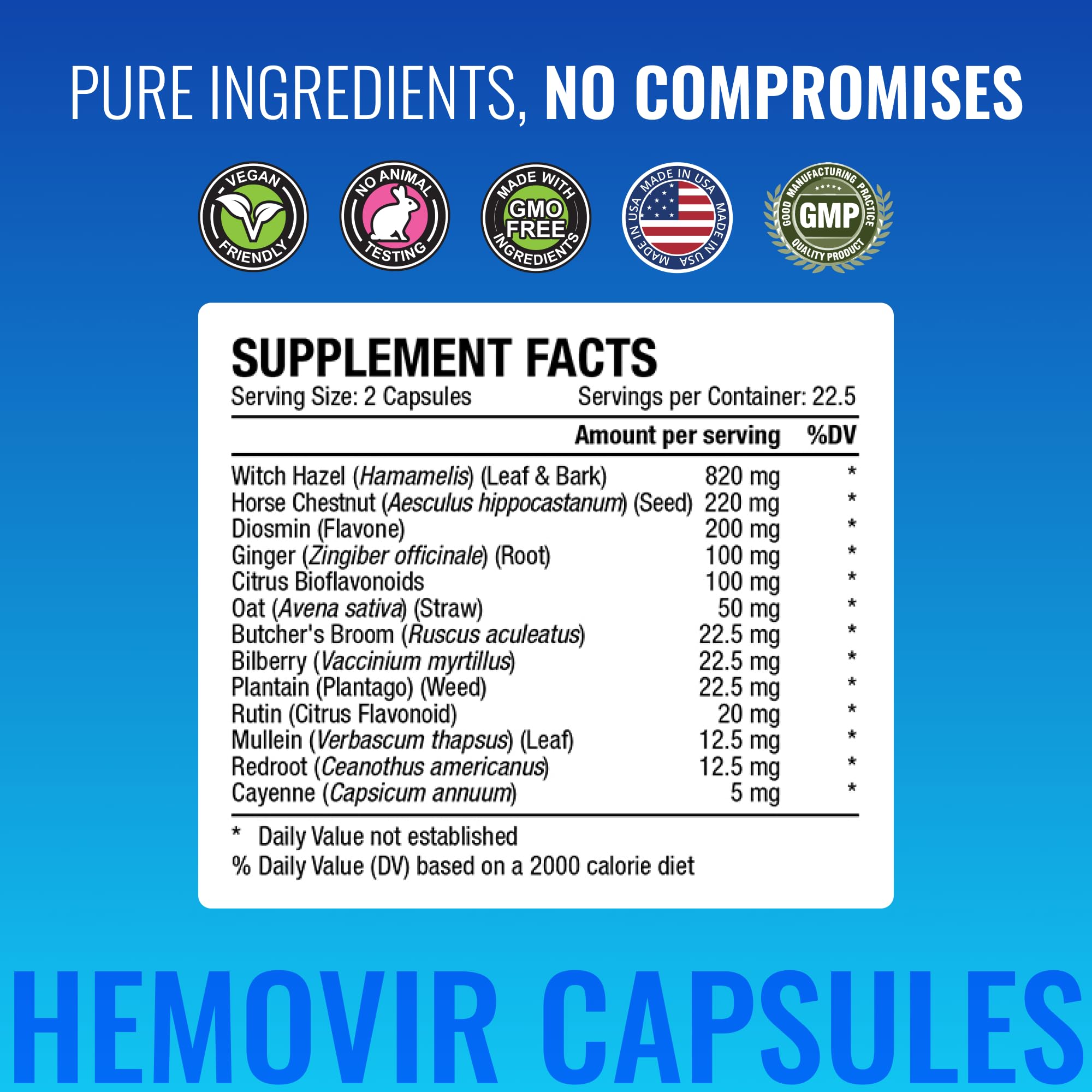 Approved Science Hemovir - Hemorrhoid Capsules and Cream - Dual-Action Stops Itching and Optimizes Blood Flow - Internal and External Care - 45 Capsules + 2 Fl Oz - Vegan - Non GMO - Made in The USA Approved Science buy supplements canada
