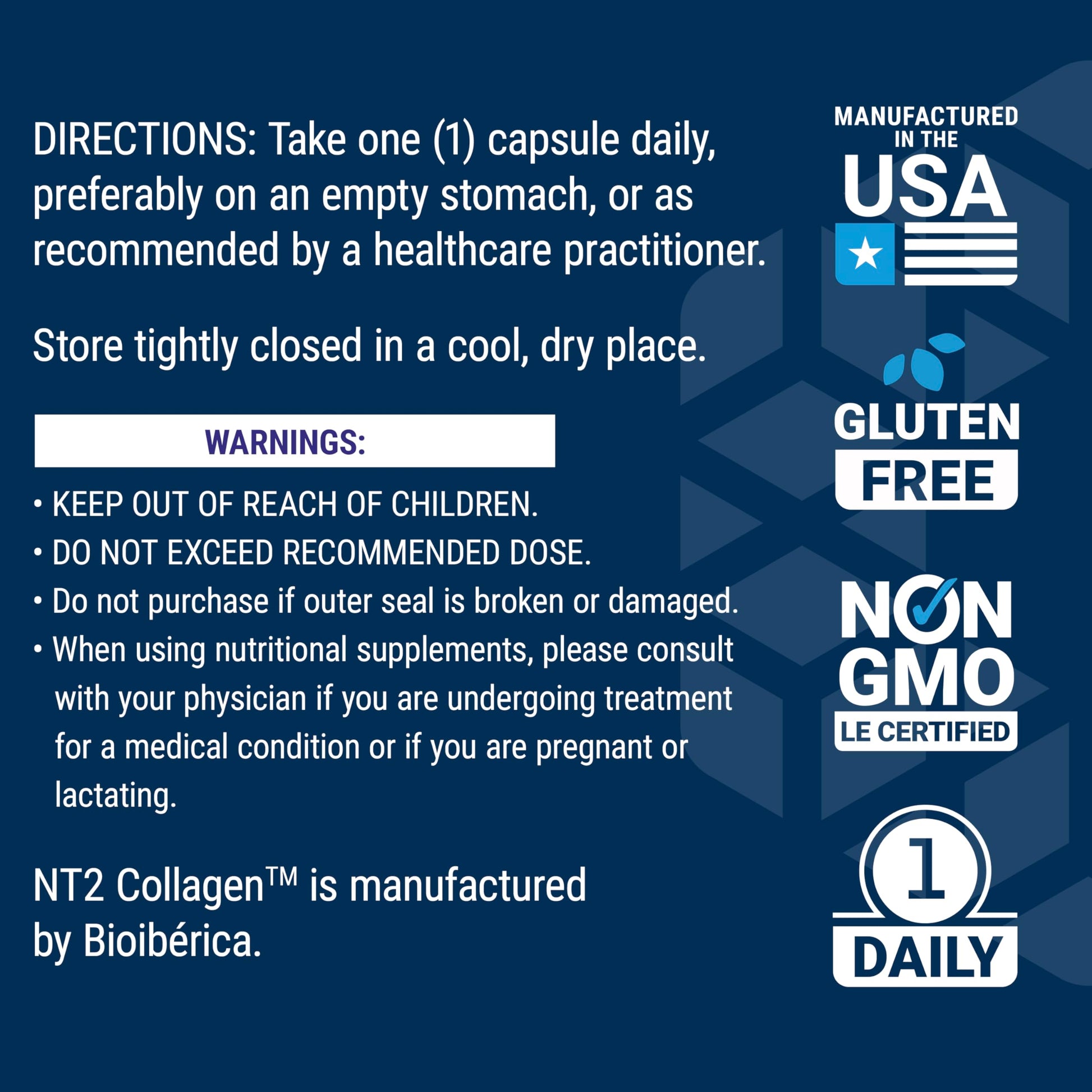 Life Extension NT2 Collagen™, Joint Health Supplement for Joint Comfort & Mobility, Gluten-Free, Non-GMO, 1 Daily, 60 Small Capsules Life Extension buy supplements canada