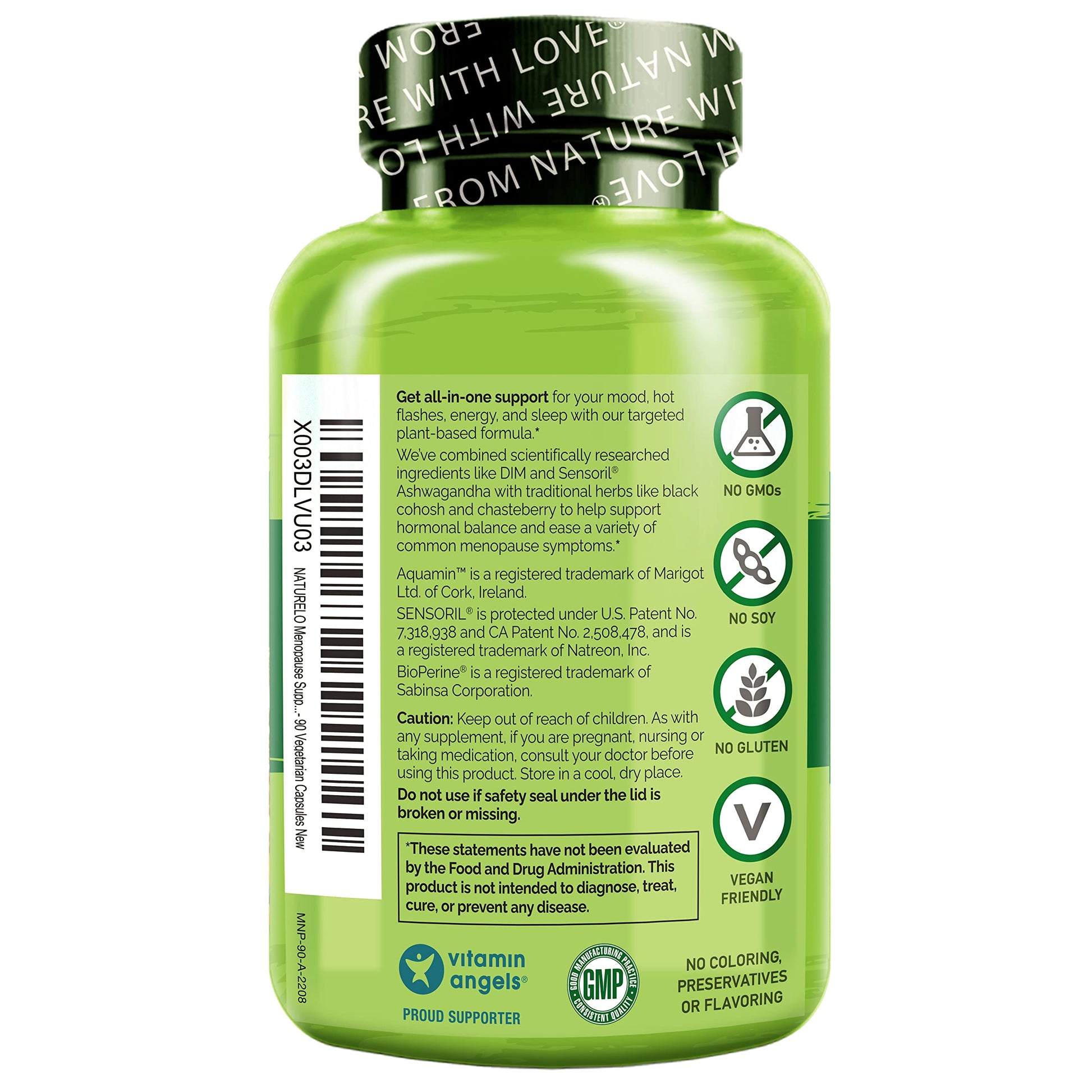 NATURELO Menopause Supplements for Women, Herbal Blend with Black Cohosh for Menopause Hot Flashes Advanced Estrogen Multi-Symptom Formula 90 Capsules NATURELO buy supplements canada