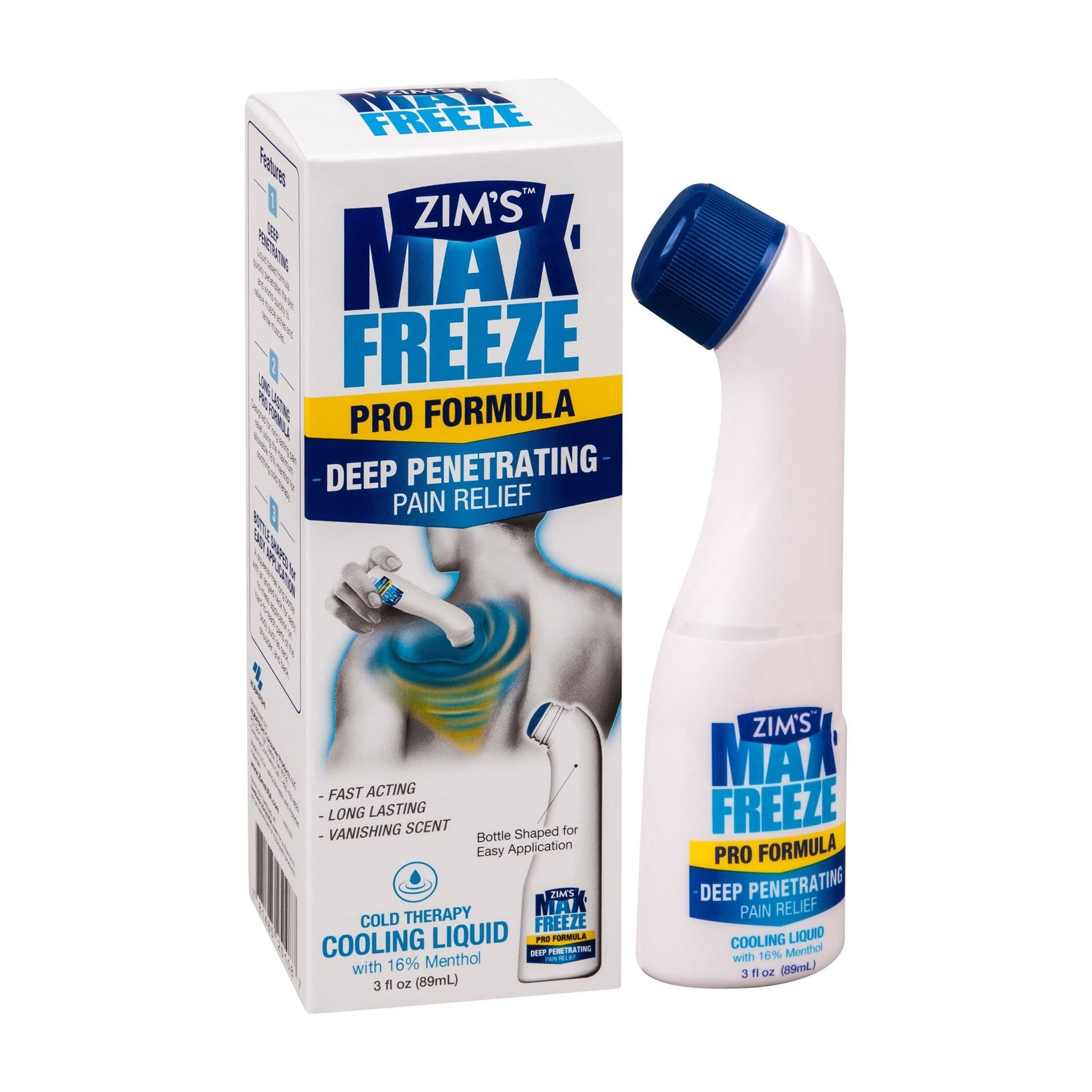 Zim's Max Freeze Liquid | 3 Pack - Pain Relief Topical Analgesic Cooling Liquid for Muscles and Joints Associated with Backaches, Arthritis, Strains, Bruises & Sprains, (P251080-1) 3 Ounce Zim’s Max buy supplements canada