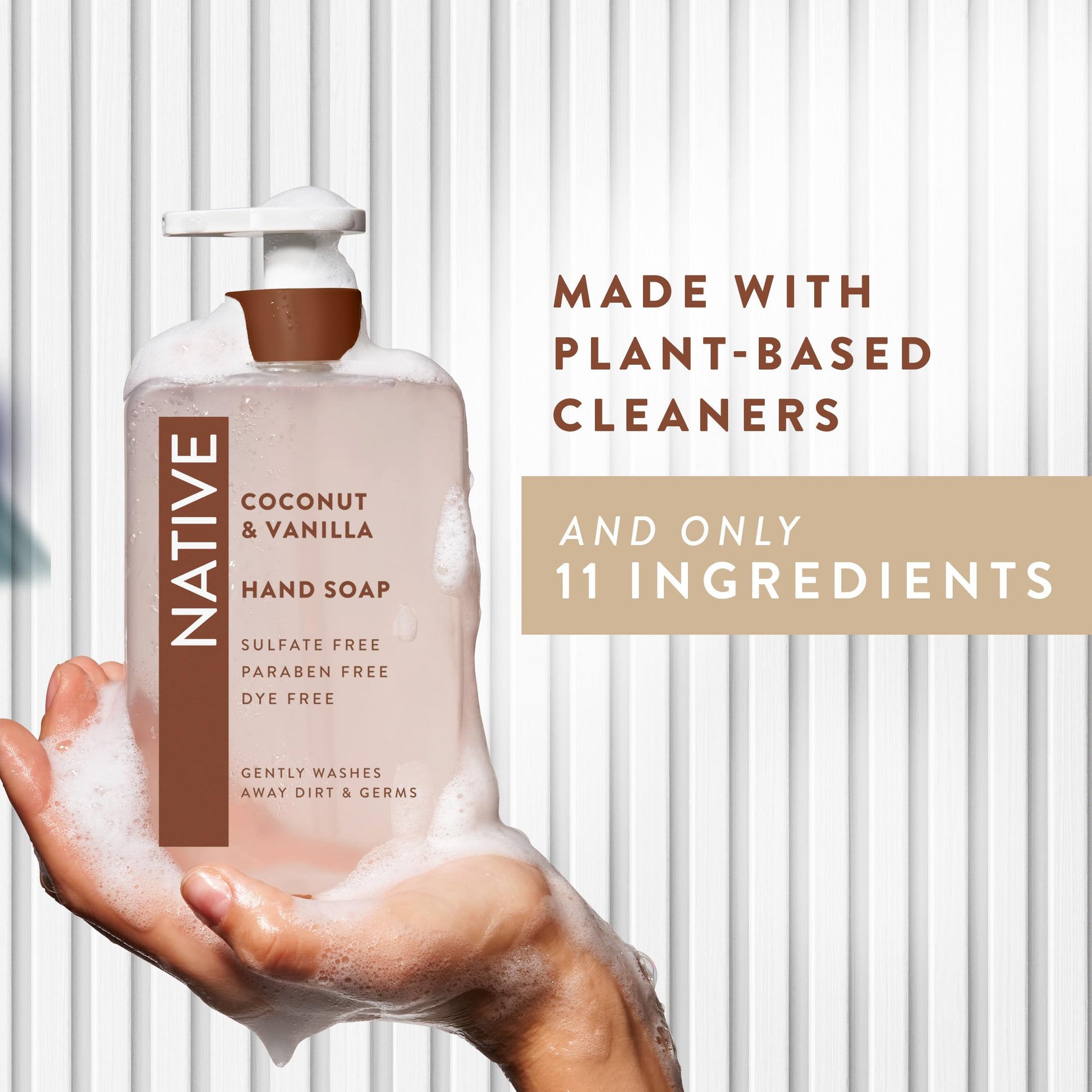 Native Liquid Hand Soap, Coconut & Vanilla Scent, Non-Drying Formula for Soft, Smooth Hands Native buy supplements canada