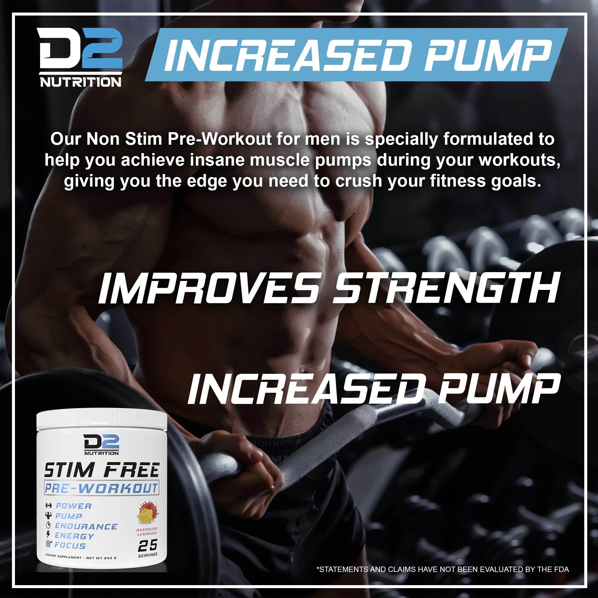 Precium Nutrition Stim Free Pre Workout - Best Non Caffeine Powder No Amazing Power Precium Nutrition buy supplements canada