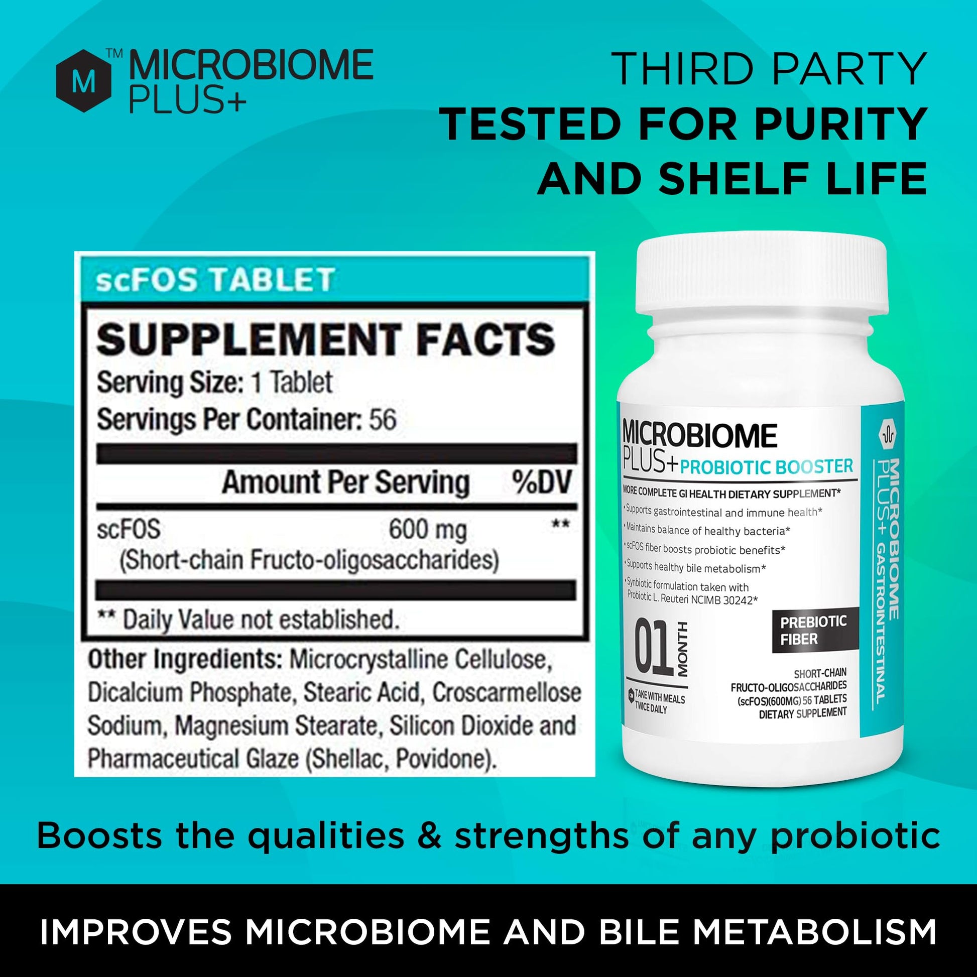 Microbiome Plus Prebiotics scFOS Prebiotic Fiber, Boosts Probiotic Benifits, GI Digestive Supplements, Allergy Safe and Gluten-Free Microbiome Plus buy supplements canada