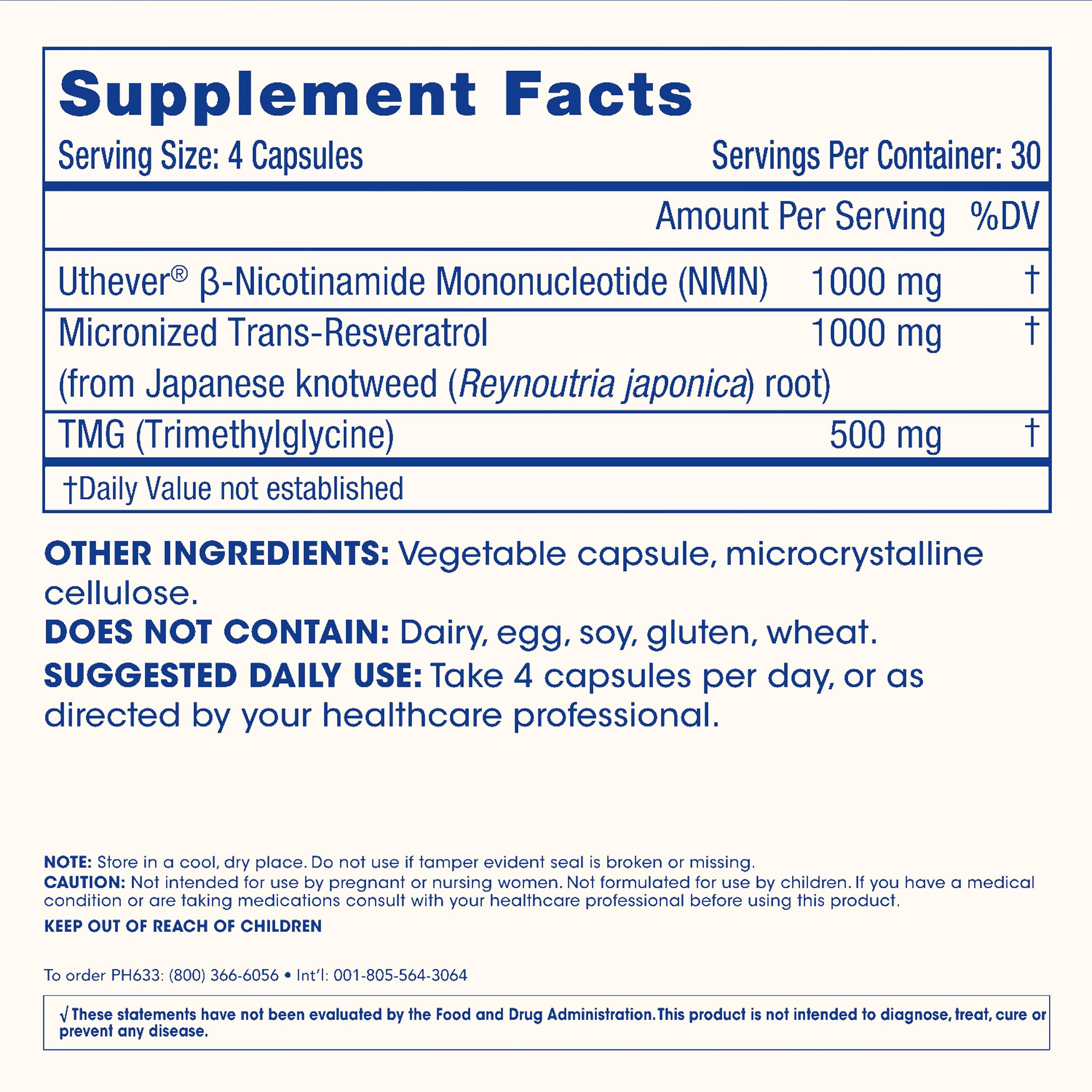 ProHealth NMN Pro Complete (120 Capsules, 3 Pack) - 1000 mg Uthever® NMN + 1000 mg Resveratrol + 500 mg TMG. NAD+ Precursor, Methylation Support & Sirtuin Activation. Triple Lab-Tested ProHealth buy supplements canada