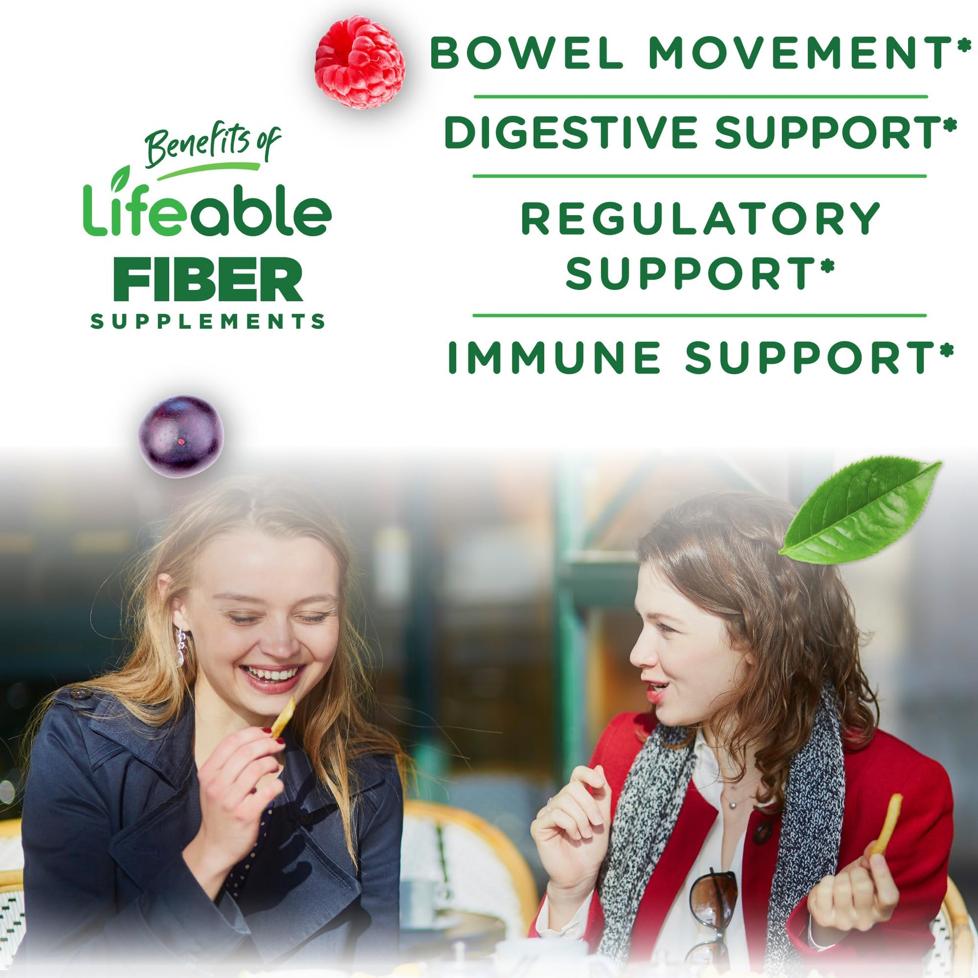 Lifeable Prebiotic Fiber Gummies for Adults | 5g | Great Tasting Fiber Supplement Gummies | Prebiotic Gummies for Digestive Health Lifeable buy supplements canada