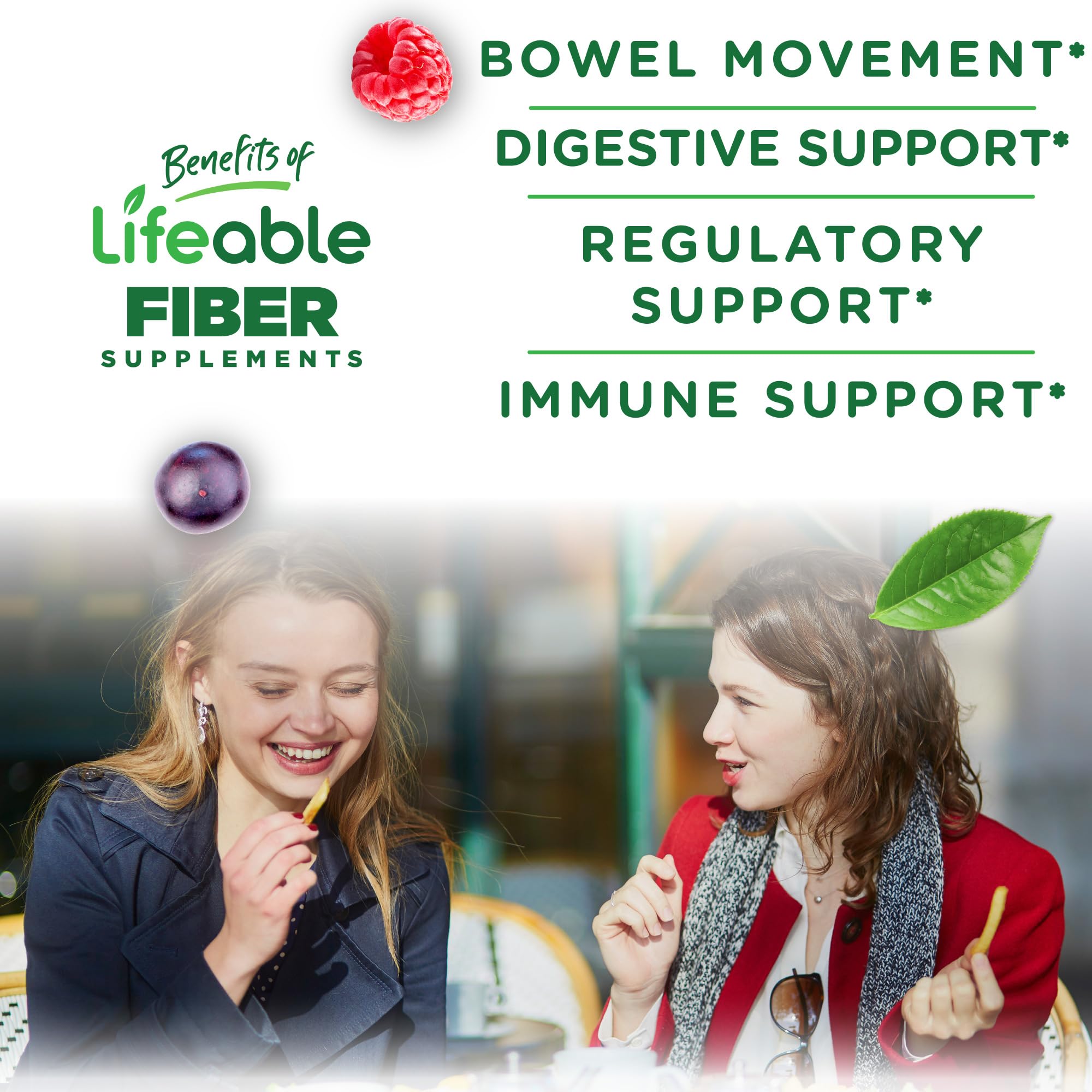 Lifeable Prebiotic Fiber Gummies for Adults | 5g | Great Tasting Fiber Supplement Gummies | Prebiotic Gummies for Digestive Health Lifeable buy supplements canada