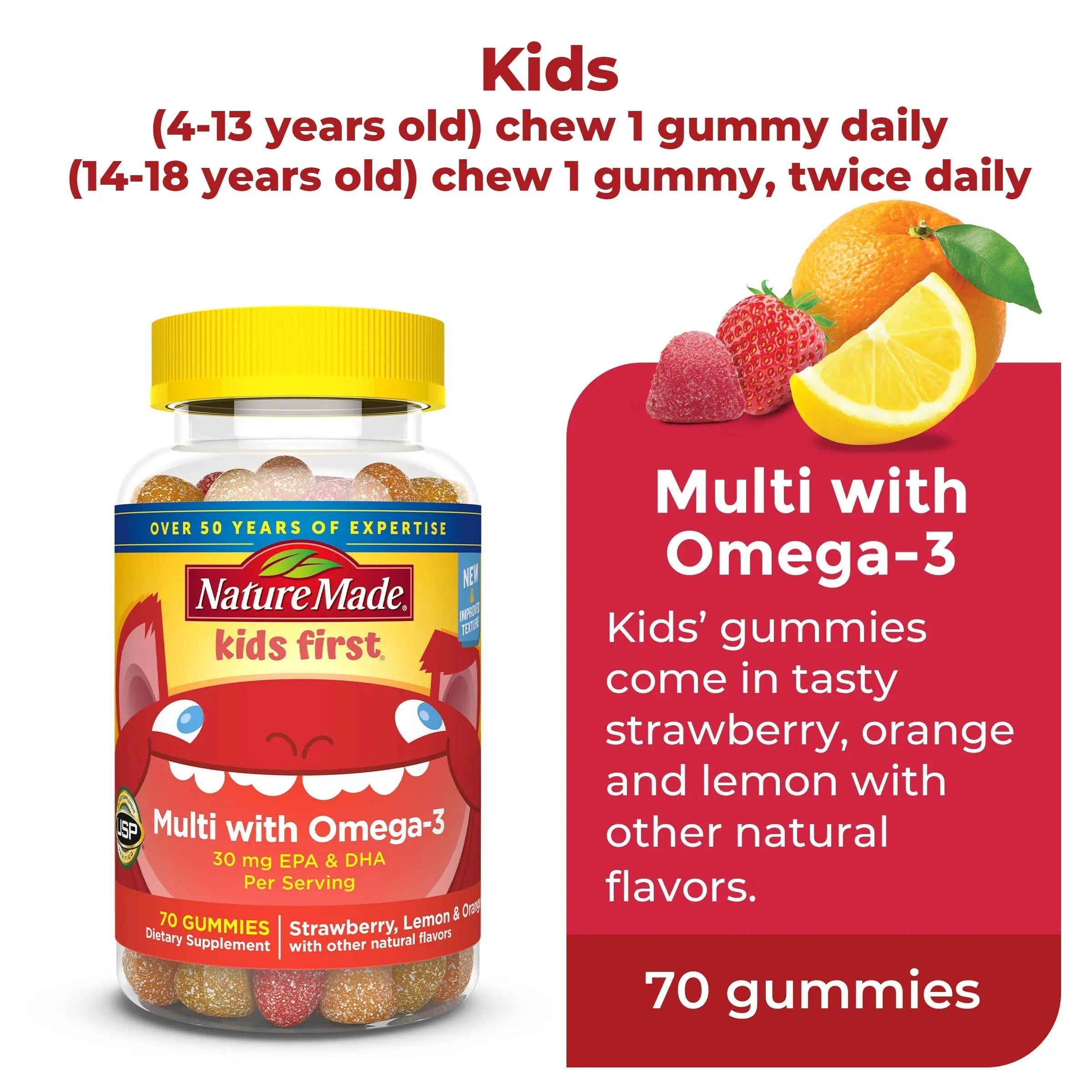 Nature Made Adult & Kids Multivitamin Gummies Combo Pack, Multis with Vitamin C, Vitamin D3, B Vitamins, Zinc, Omega 3 Fish Oil & More Nature Made buy supplements canada