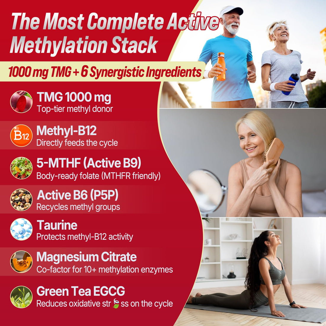 2Pack TMG Gummies 1000mg Betaine Anhydrous + Methylated Multivitamin & B Complex Methylated(Methylfolate B12 B6), Magnesium, Taurine - Essential Trimethylglycine for Homocysteine Levels, Brain, Energy Nextdia buy supplements canada
