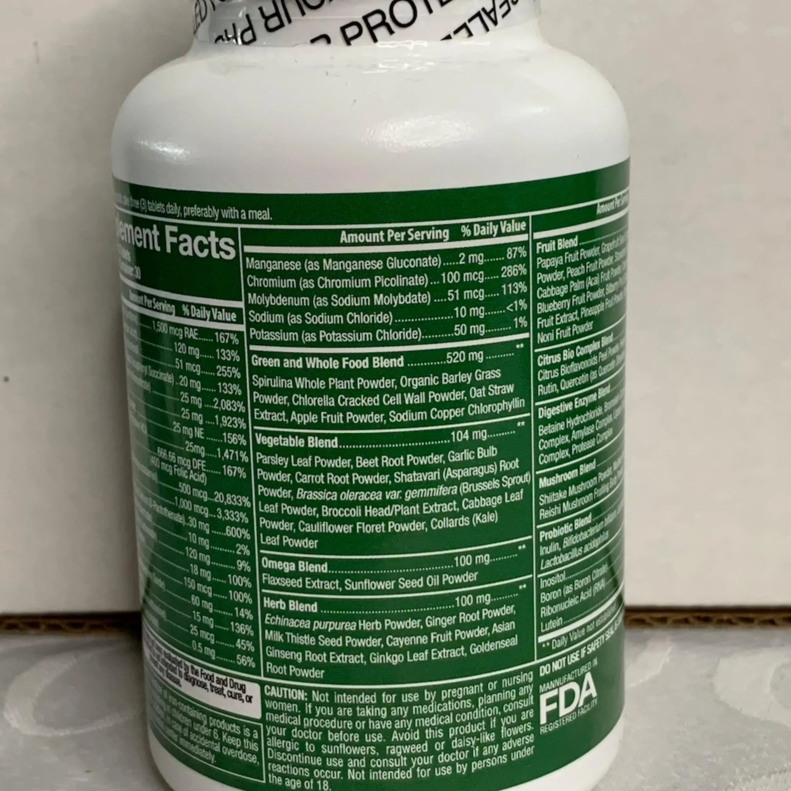 Whole Nature Whole Food Multivitamin for Men and Women Complete Daily Superfood Vitamins Plus Minerals Digestive Enzymes Whole Nature buy supplements canada