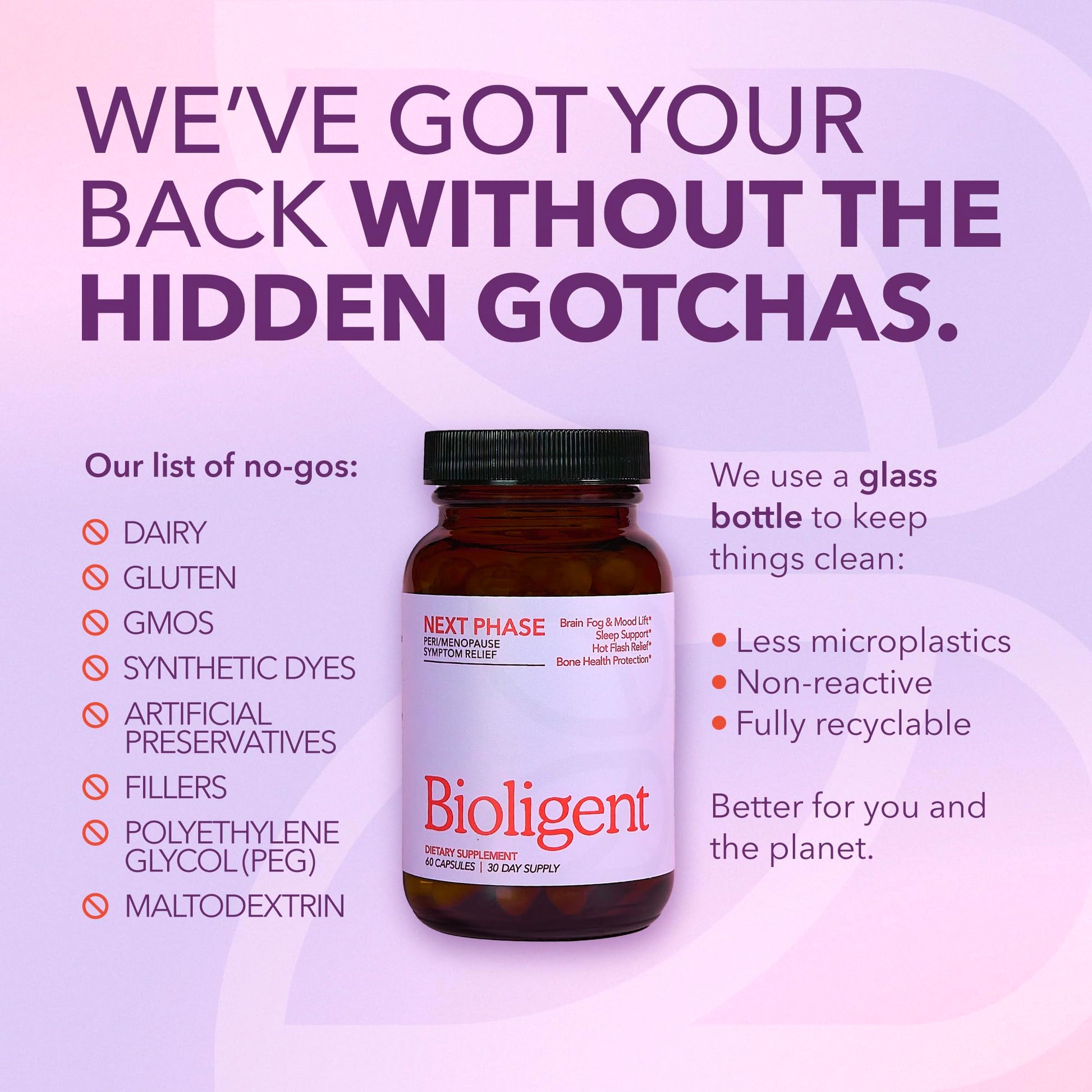 Bioligent Menopause Support Supplement for Women, Hot Flash, Sleep, Mood & Focus Support, Hormone-Free with Maca, Ginseng, Chamomile & Saffron, Non-GMO, 60 Capsules, 30 Day Supply BIOLIGENT buy supplements canada