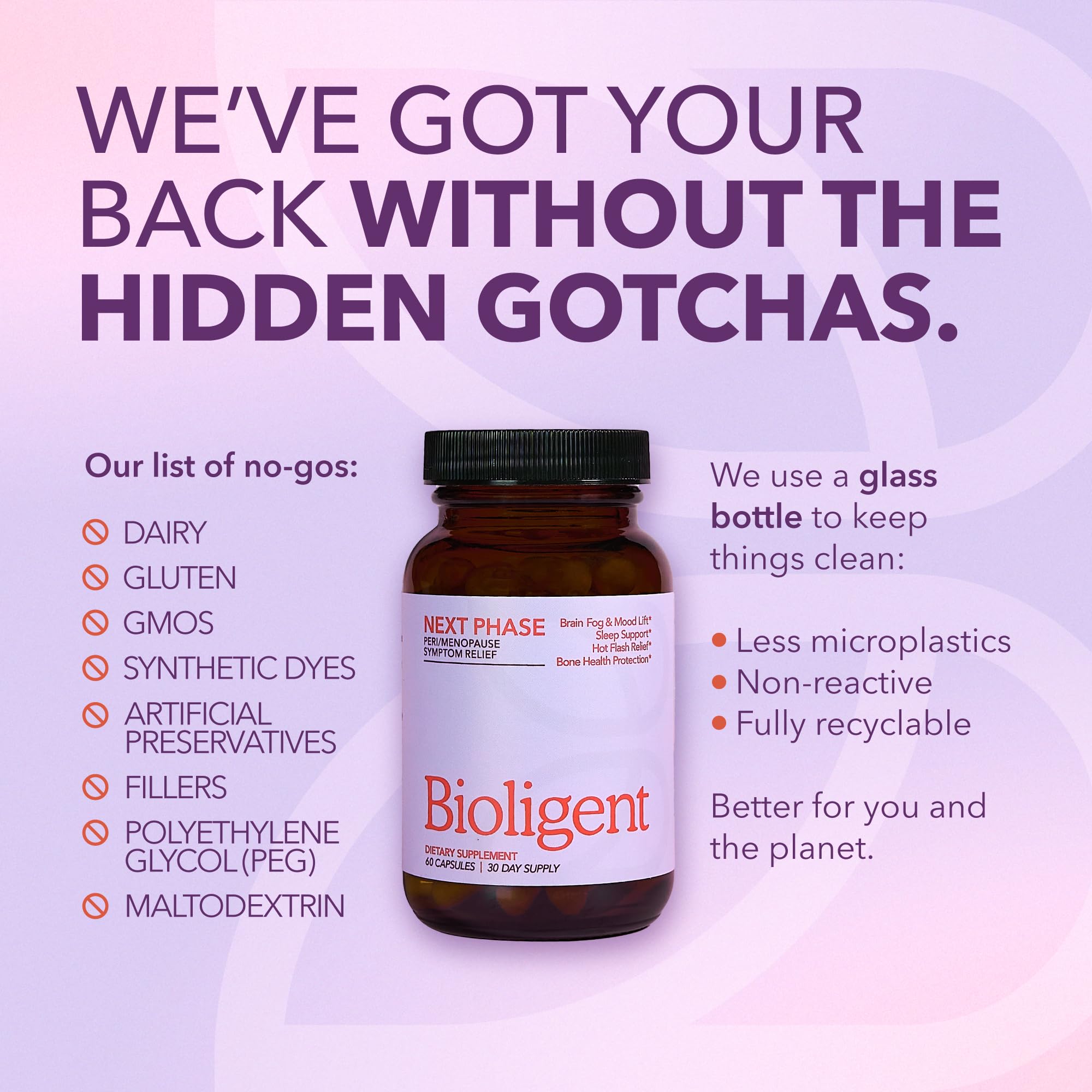 Bioligent Menopause Support Supplement for Women, Hot Flash, Sleep, Mood & Focus Support, Hormone-Free with Maca, Ginseng, Chamomile & Saffron, Non-GMO, 60 Capsules, 30 Day Supply BIOLIGENT buy supplements canada