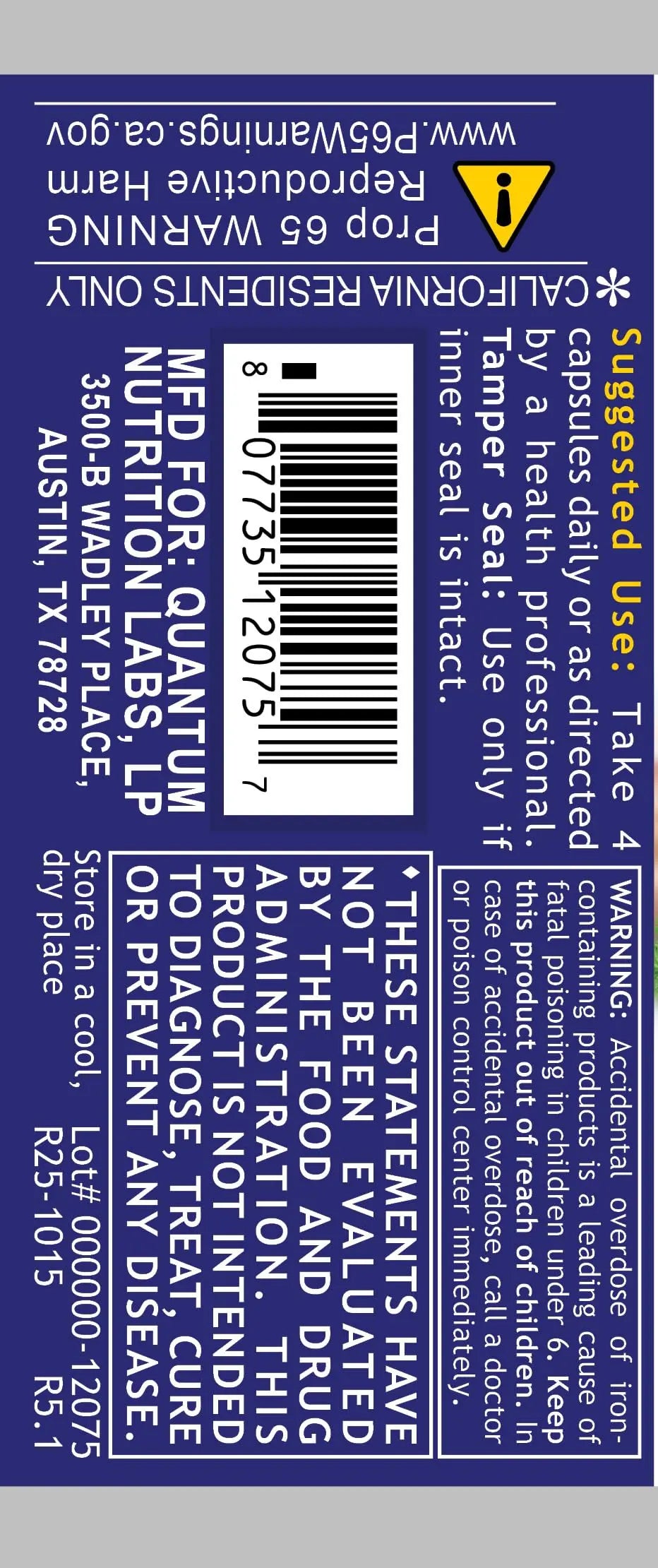 QNL Quantum Plant Multi-Vitamin - Complete Multivitamin - Immune Support for Adults - Natural Multivitamin for Men & Women Quantum Nutrition buy supplements canada