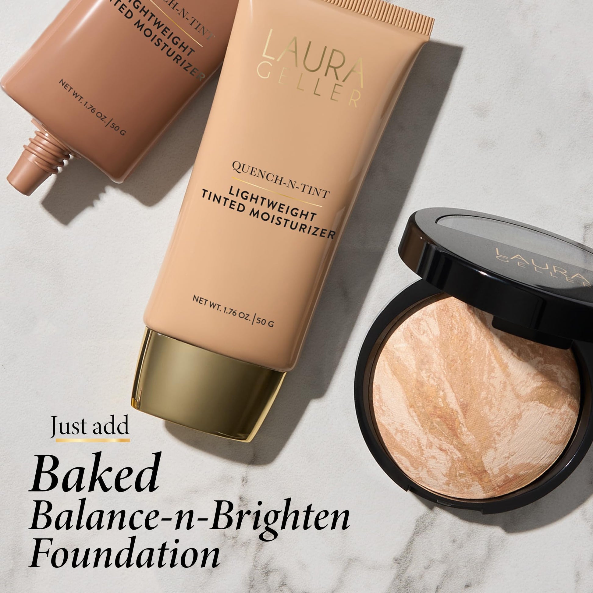 LAURA GELLER NEW YORK Quench-n-Tint Tinted Moisturizer - Sheer to Light Buildable Coverage - Natural Glow Finish - Lightweight Formula LAURA GELLER NEW YORK buy supplements canada