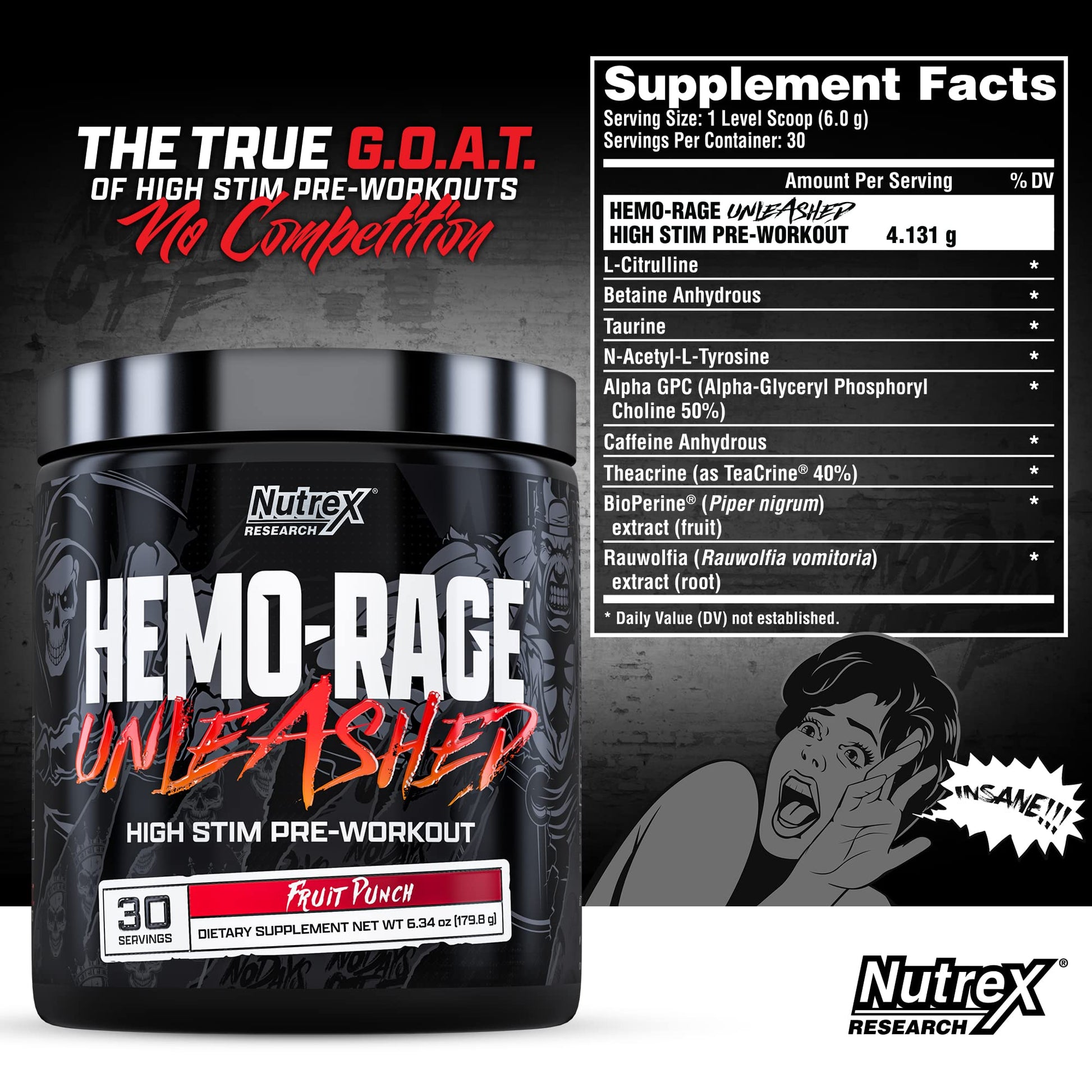 Nutrex Research Hemo-Rage Extreme High Stim Pre Workout Powder | Insane Lasting Energy Nutrex Research buy supplements canada