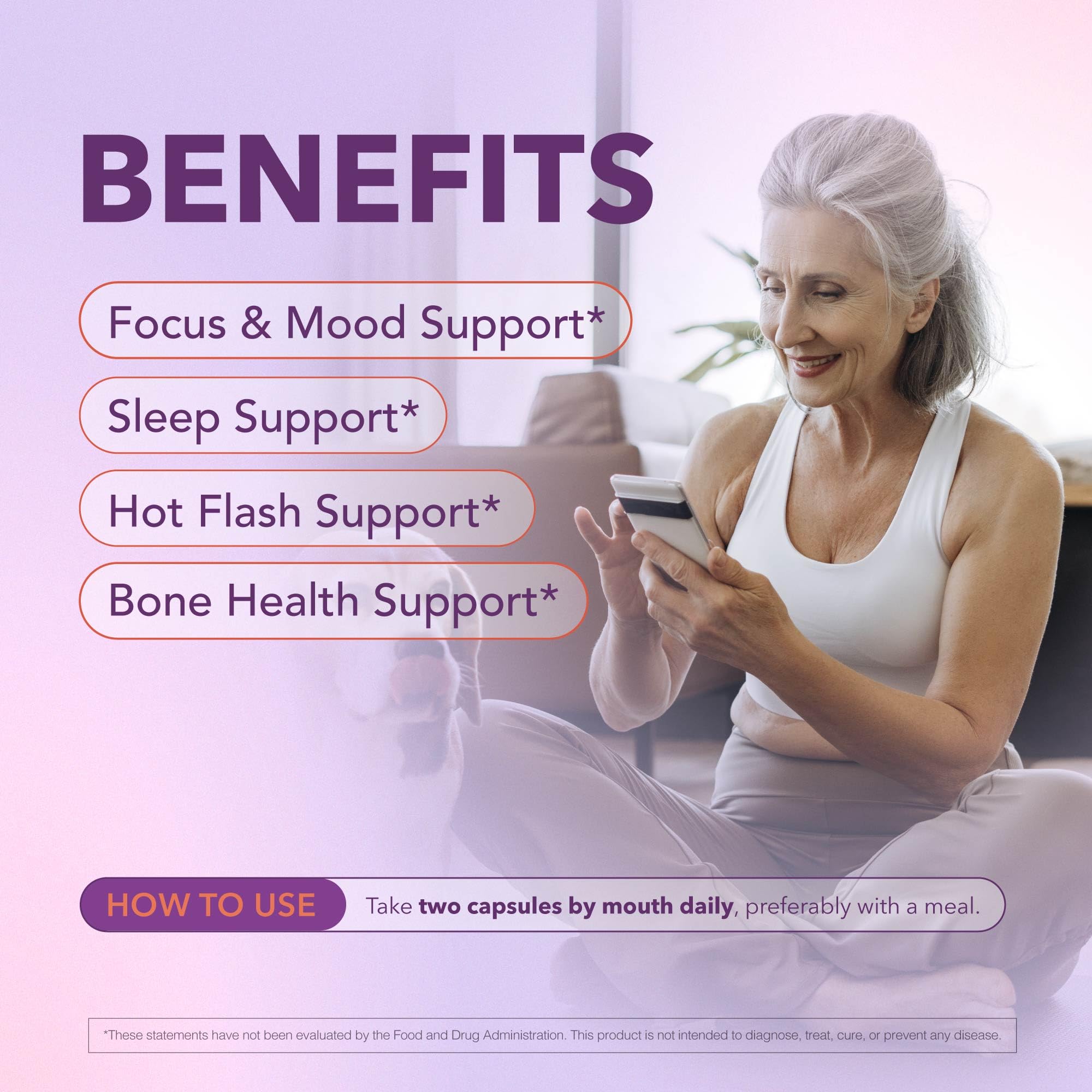 Bioligent Menopause Support Supplement for Women, Hot Flash, Sleep, Mood & Focus Support, Hormone-Free with Maca, Ginseng, Chamomile & Saffron, Non-GMO, 60 Capsules, 30 Day Supply BIOLIGENT buy supplements canada