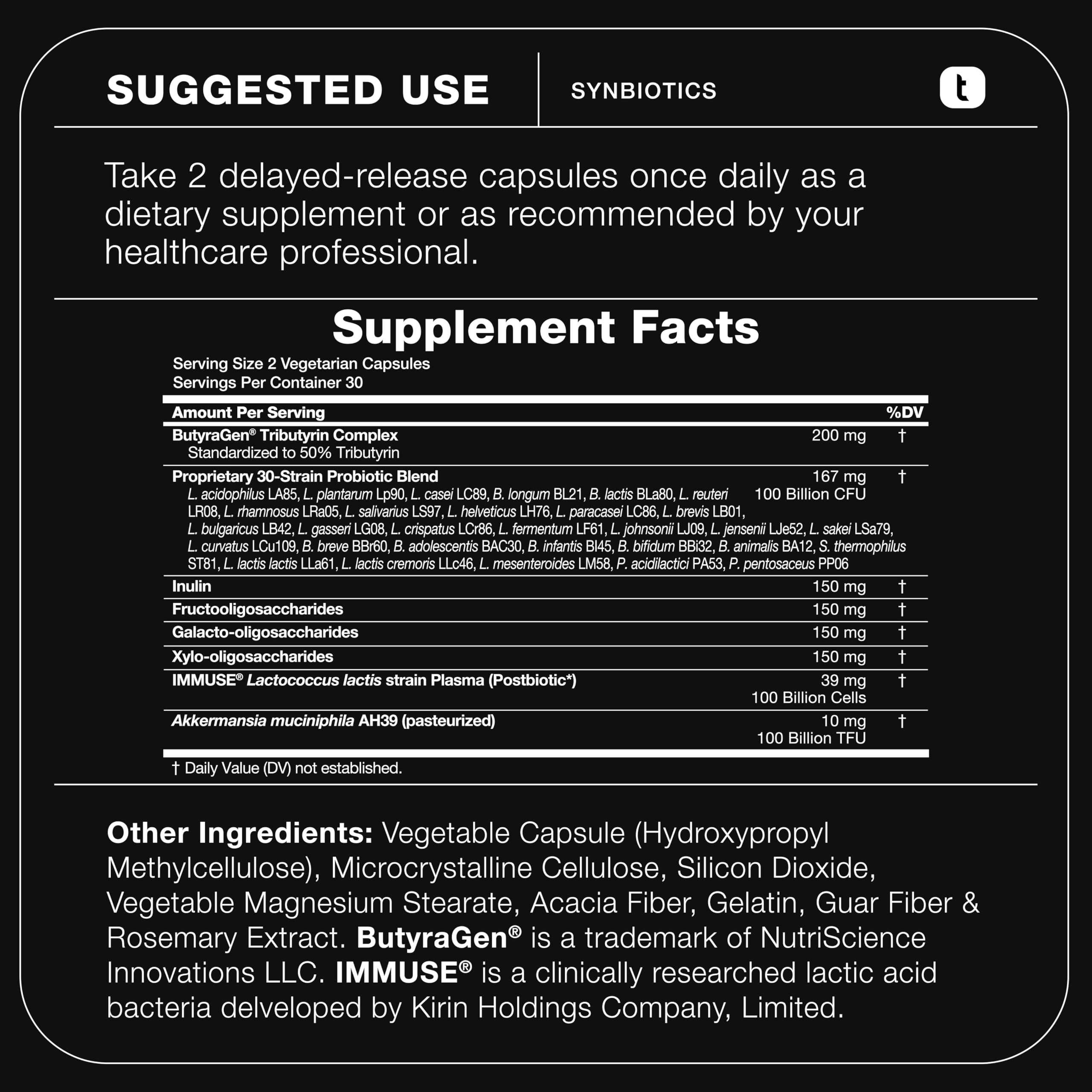 Toniiq Prebiotics and Probiotics – 200B CFU Synbiotic with Postbiotics IMMUSE® & ButyraGen® – 30 Strains for Gut & Digestive Health – Shelf-Stable Toniiq buy supplements canada