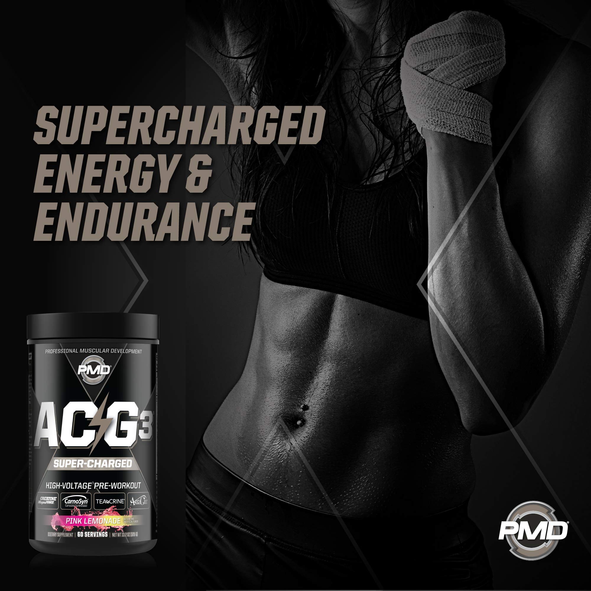 PMD Sports ACG3 Supercharged - Pre Workout - Powerful Strength, High Energy, Maximize PMD buy supplements canada