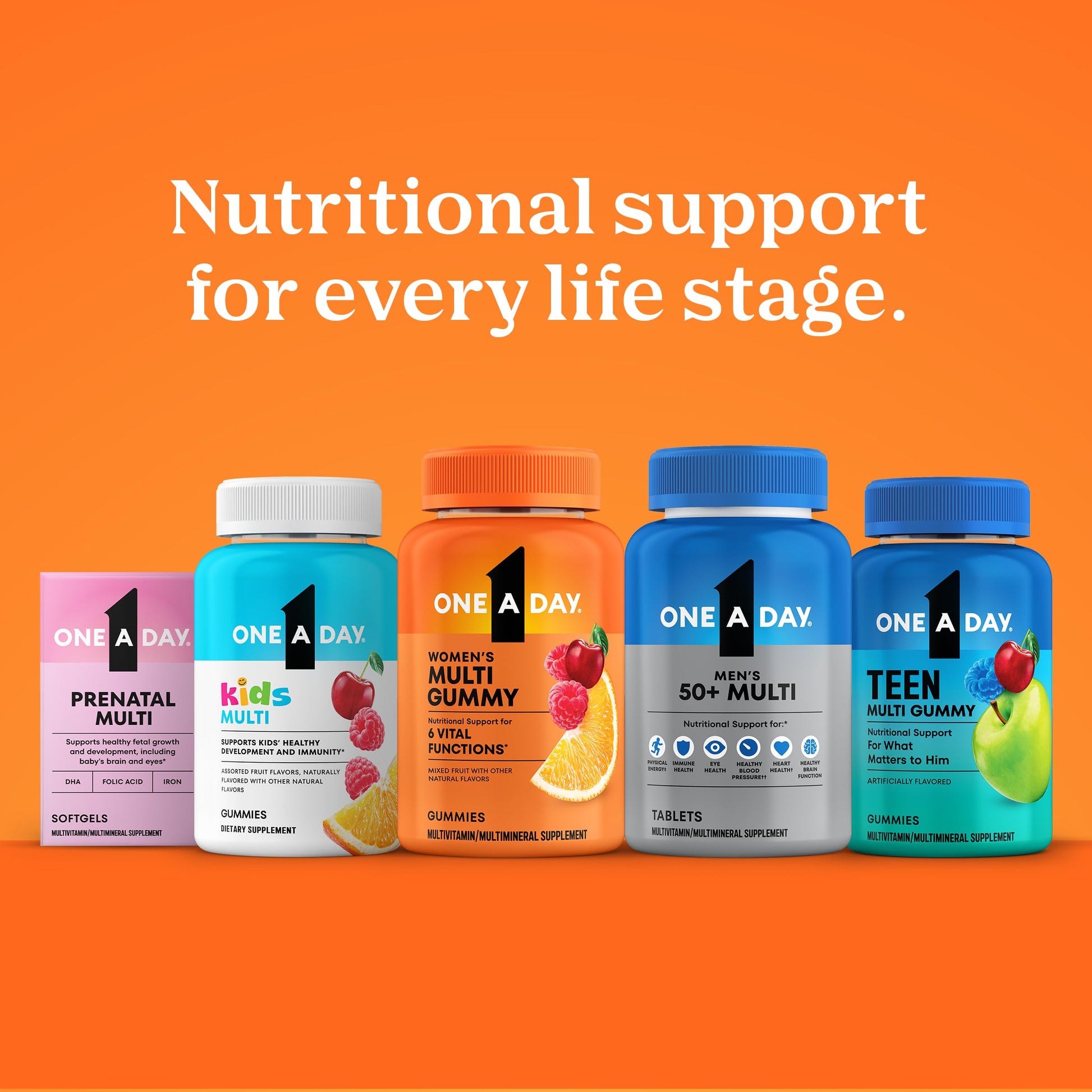 One A Day Multivitamin for Women 50 and Over, Women's Multivitamin Gummy 50 plus for Immune Support ONE A DAY buy supplements canada