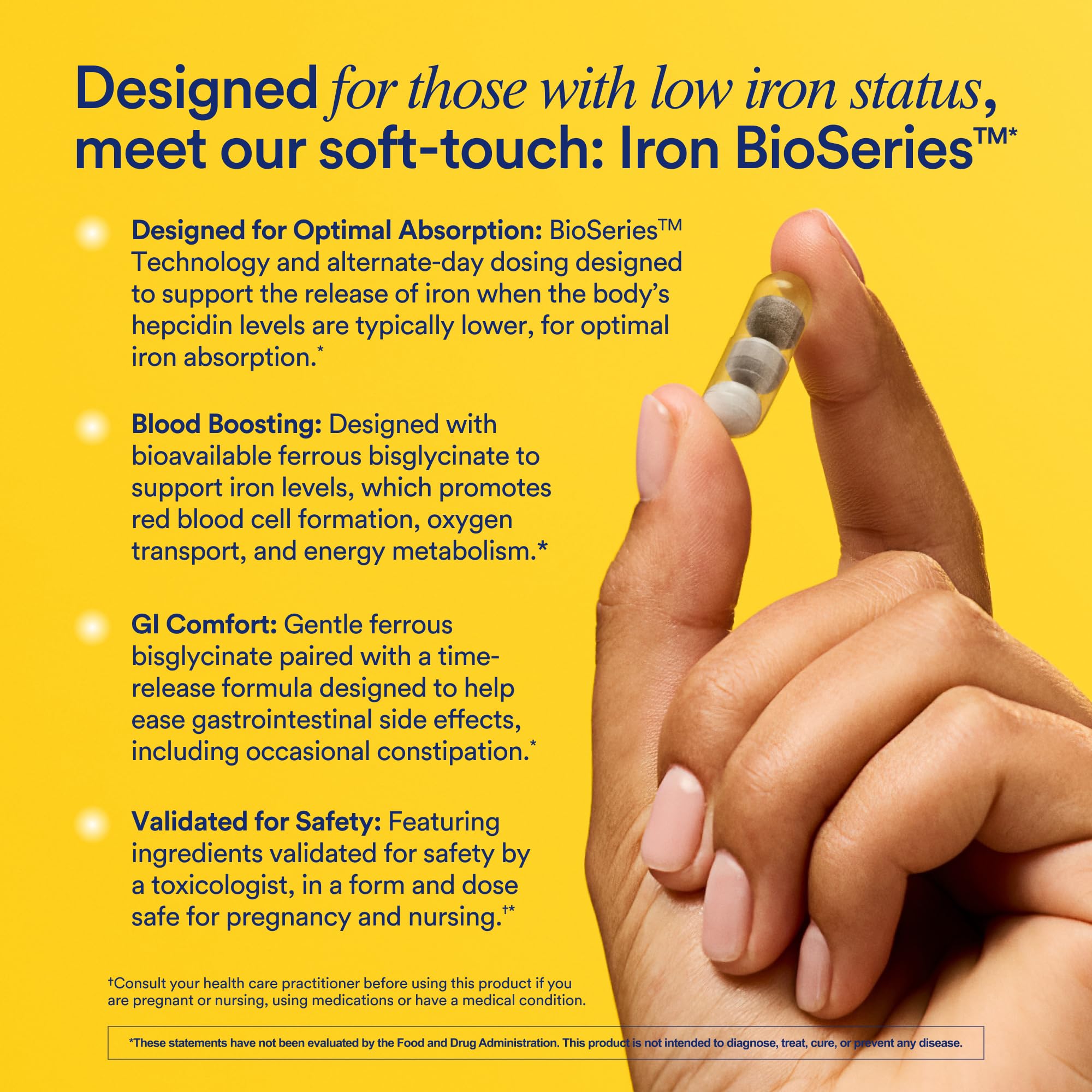 Ritual Iron Supplement to Support Low Iron Levels 60 mg | 48-hour Dosing Routine with BioSeries™ Technology plus Vitamin A and C. Designed for Optimal Absorption and Minimal GI Discomfort* 15 Servings Ritual buy supplements canada
