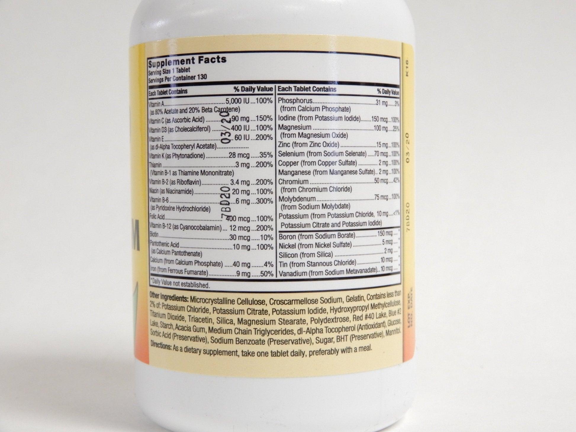 NAT B Super THERA Vite M TB 130 Nature's Blend buy supplements canada