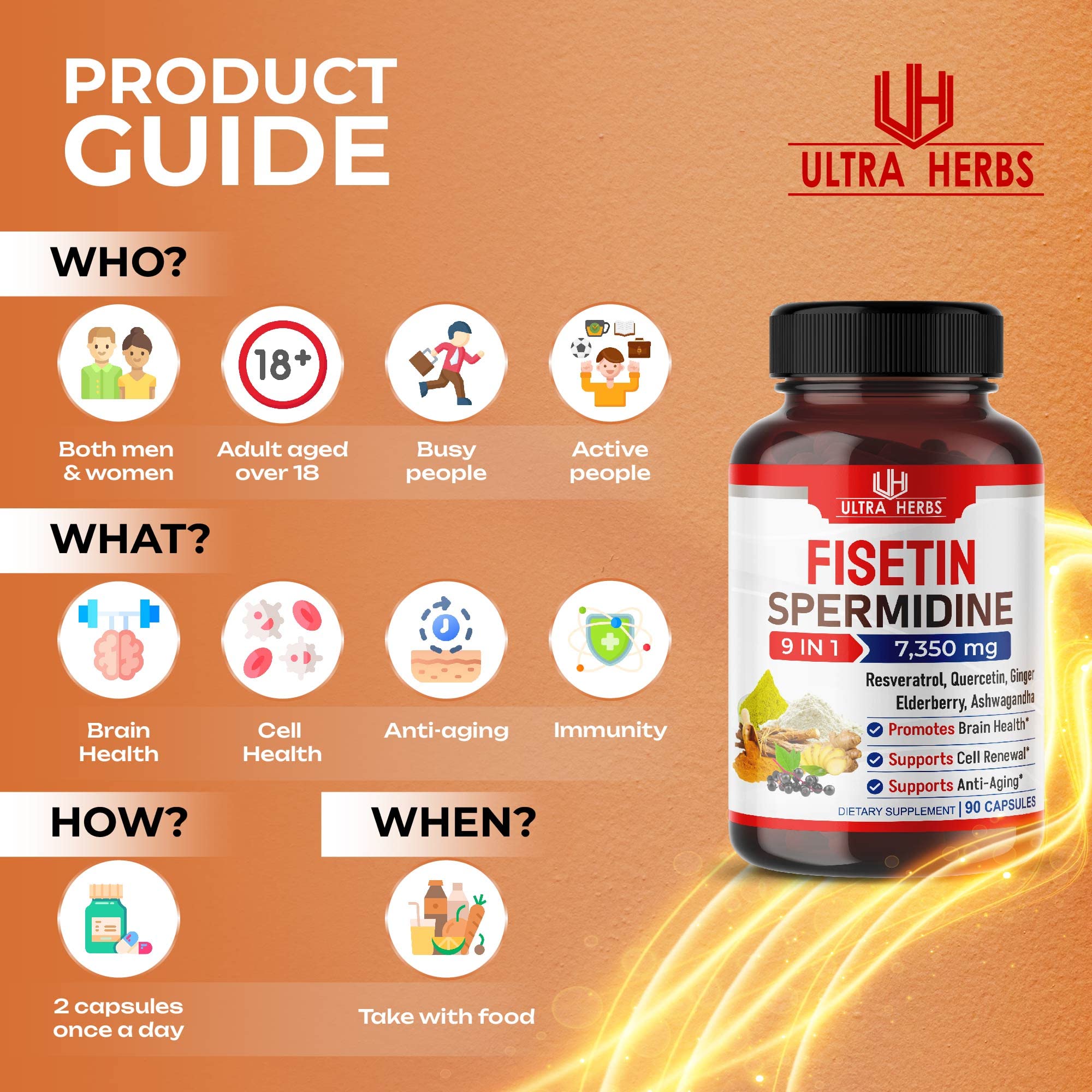 Ultra Fisetin Supplements Complex 7350mg Resveratrol 1000mg Quercetin 200mg ULTRA HERBS buy supplements canada