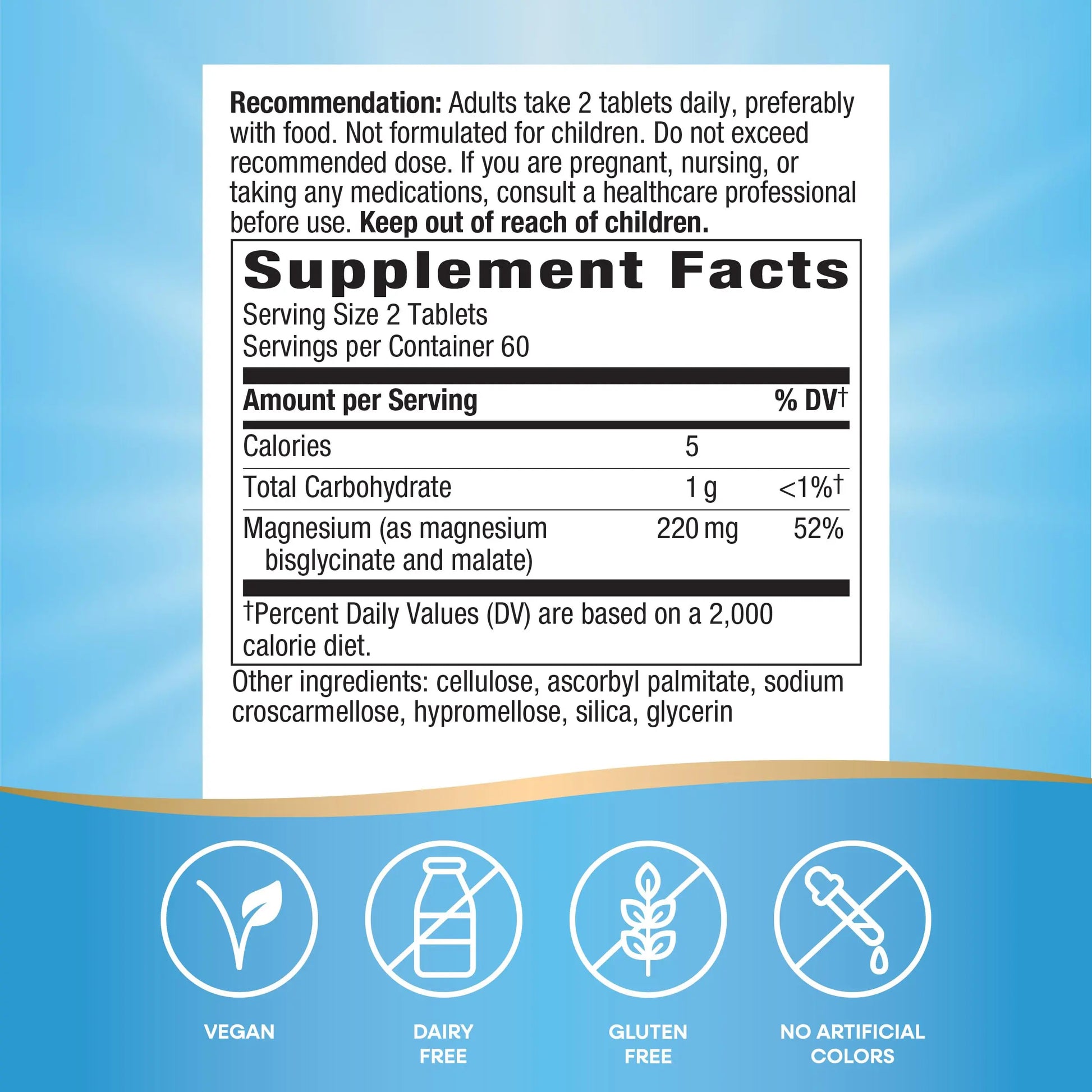 Nature's Way Magnesium Glycinate Complex, Supports Heart, Muscle, Nerve Function*, Highly Absorbable, 220 mg per 2-Tablet Serving, No Gluten, Vegan, 120 Tablets Nature's Way buy supplements canada