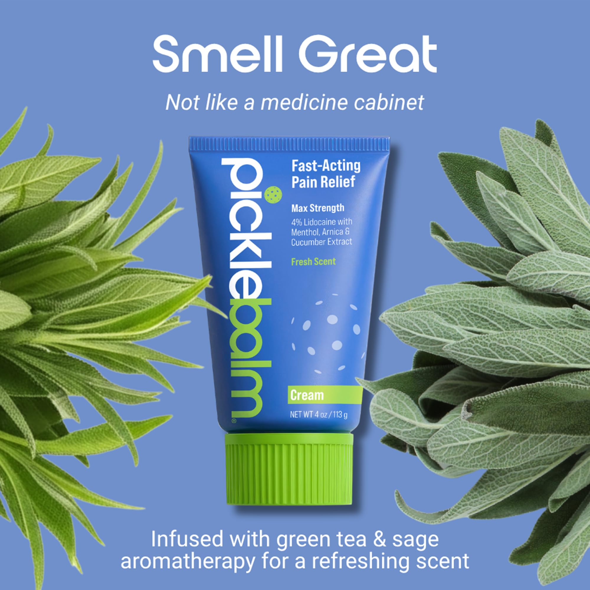 PickleBalm Pickleball Post-Game Muscle Pain Relief Cream with 4% Lidocaine, Arnica, Menthol, Cucumber Seed Extract for Shoulders, Knees, Wrists, and More, 4oz Cream PickleBalm buy supplements canada