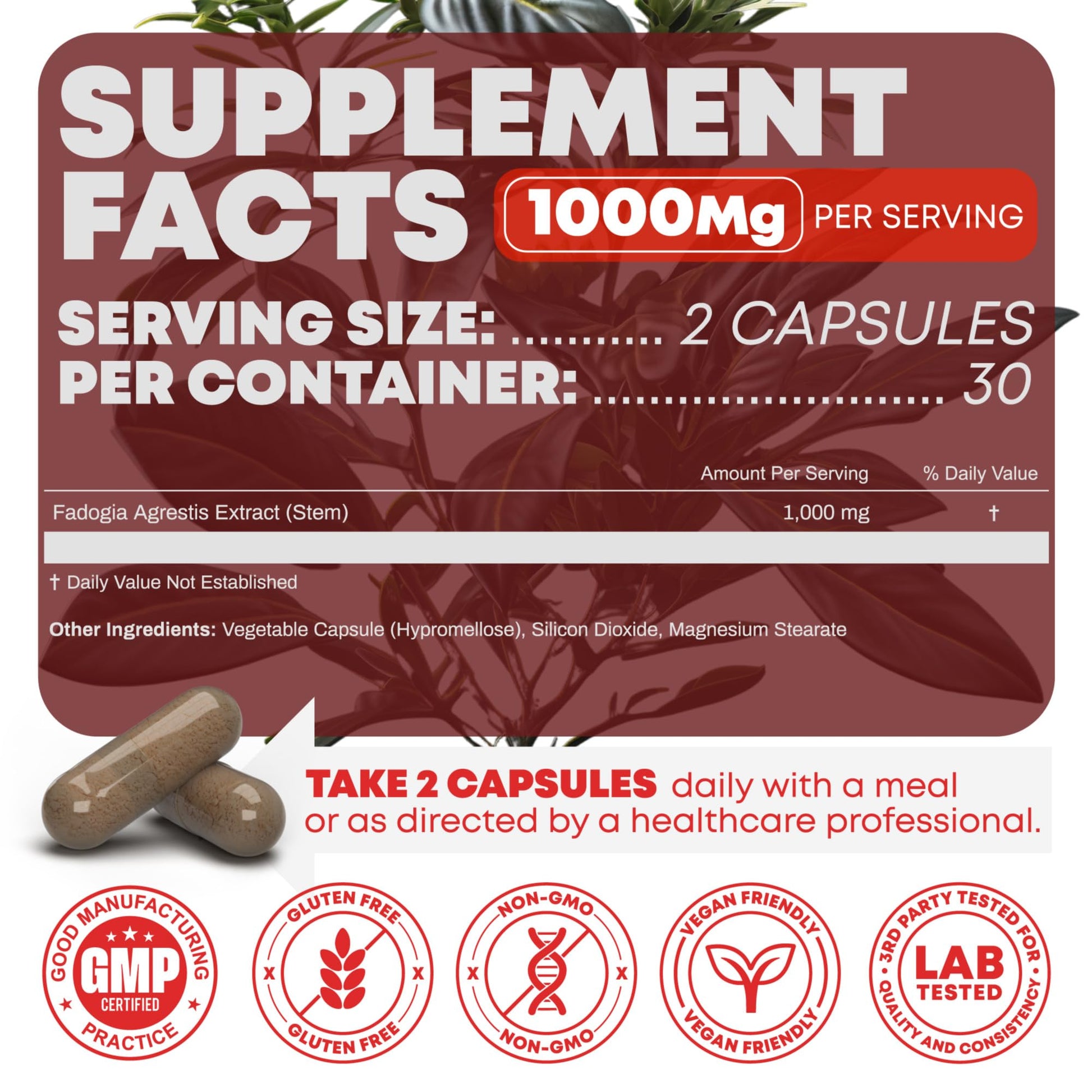 Peak Revival-X Fadogia Agrestis 1000mg Per Serving Supplement - Potent Extract to Increase Energy, Athletic Performance & Muscle Mass - Supplements, Made in The USA (60 Capsules) Peak Revival-X buy supplements canada